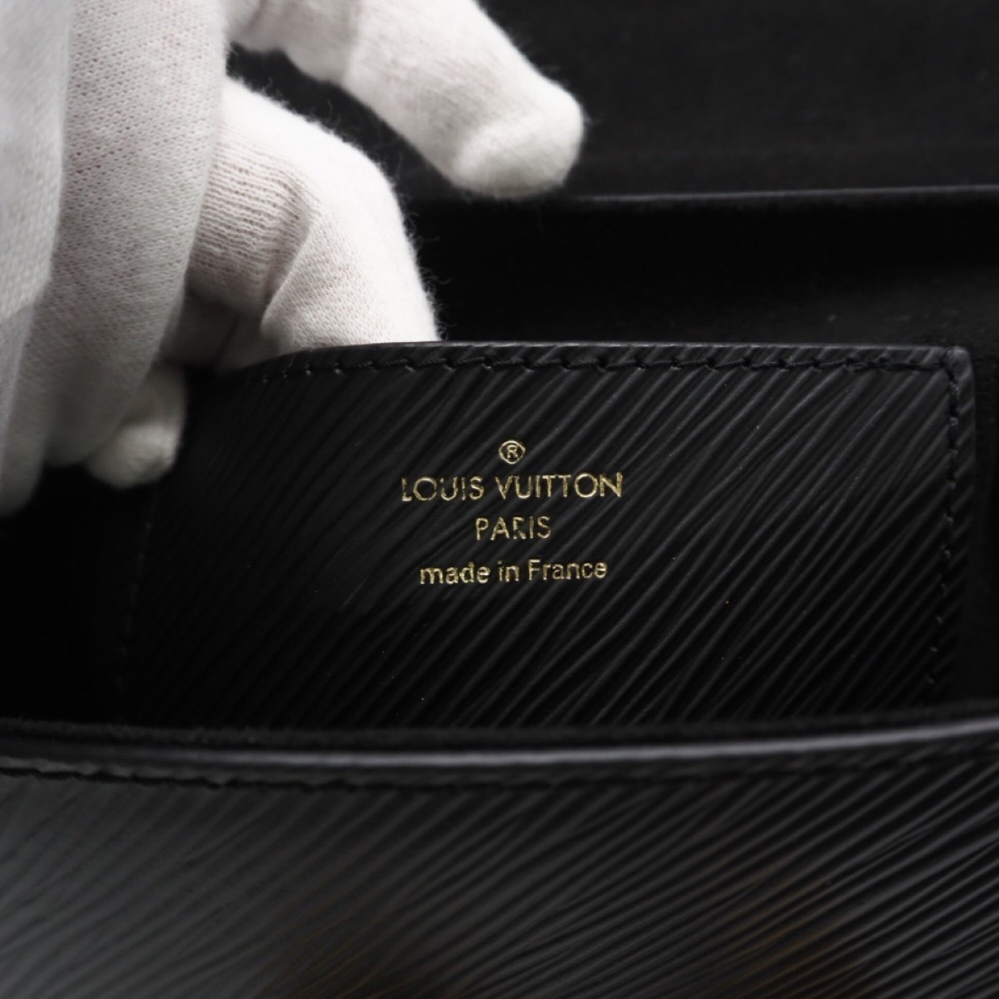 Louis Vuitton Black Noir Leather Shoulder Bag (Pre-Owned)