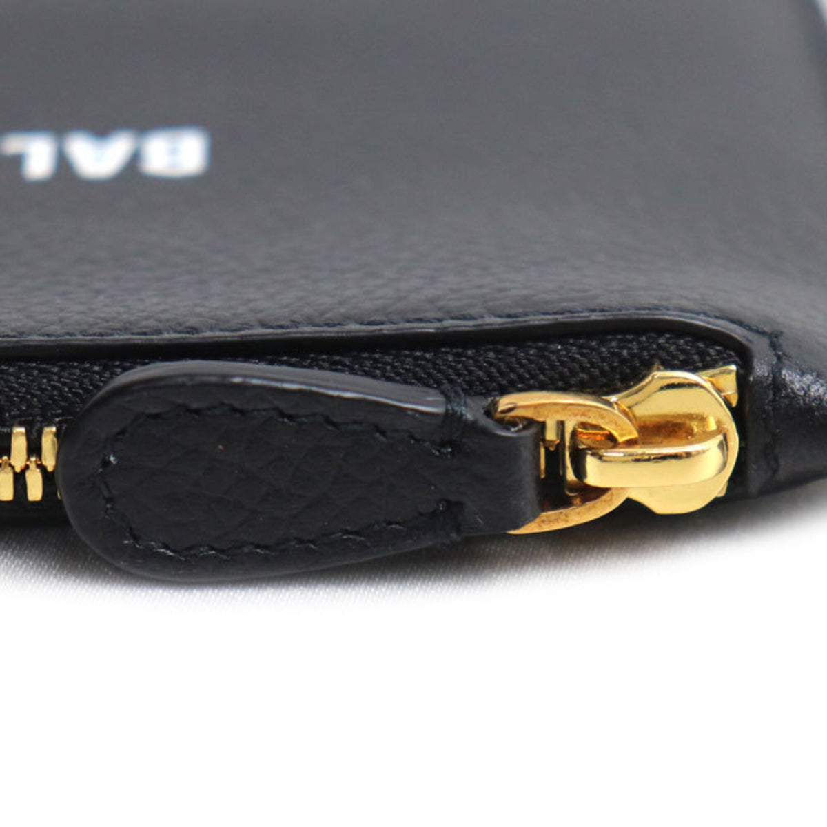 Balenciaga Black Leather Coin Purse/Coin Case (Pre-Owned)