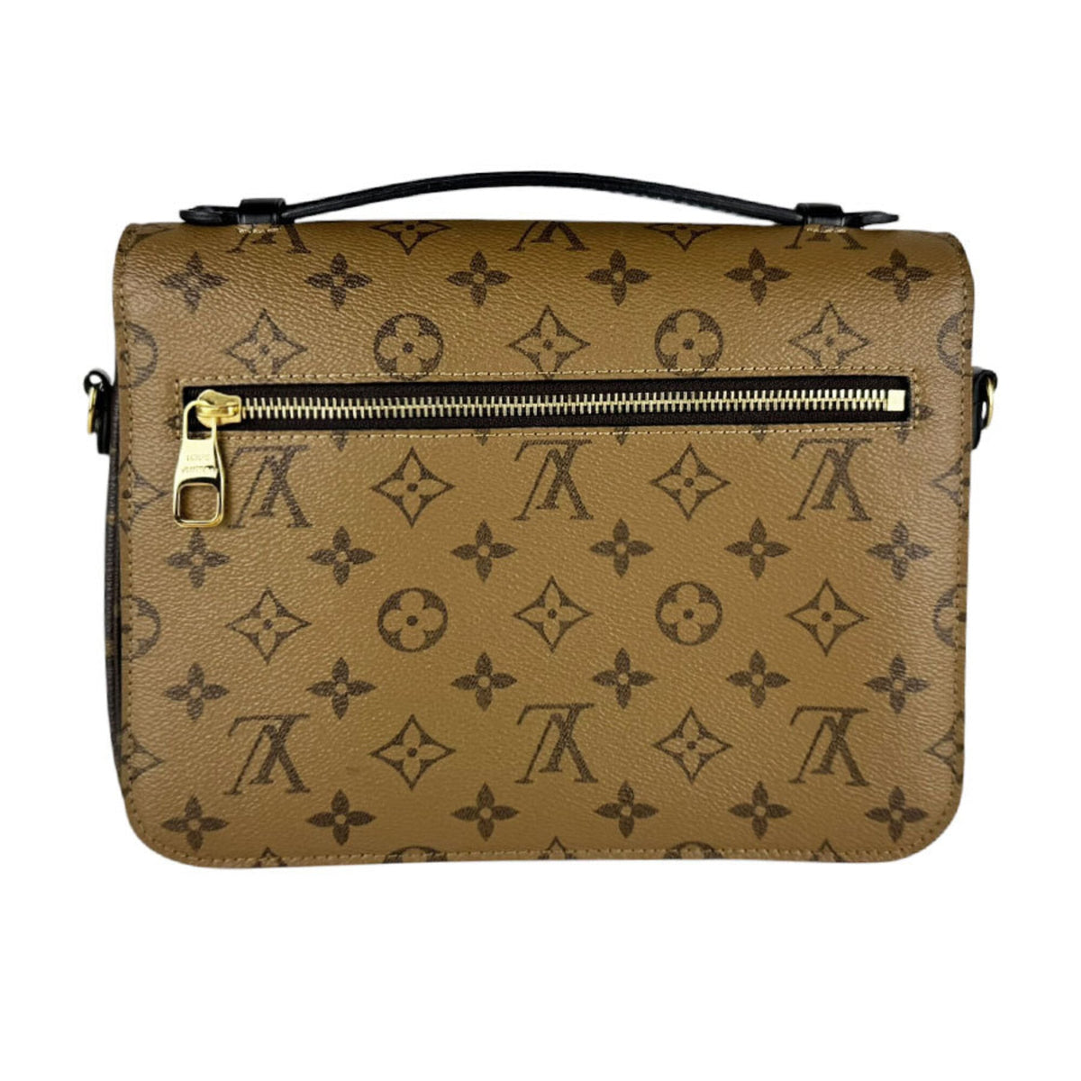 Louis Vuitton Brown Monogram Reverse Monogram Reverse Pochette Shoulder Bag (Pre-Owned)