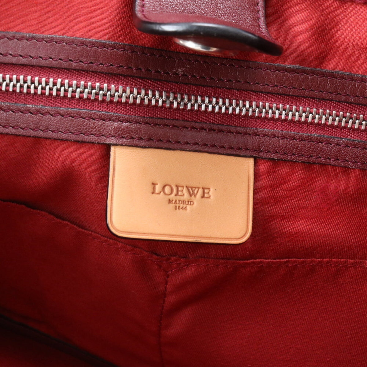 Loewe Gold Leather Handbag Shoulder Bag Tote Bag (Pre-Owned)