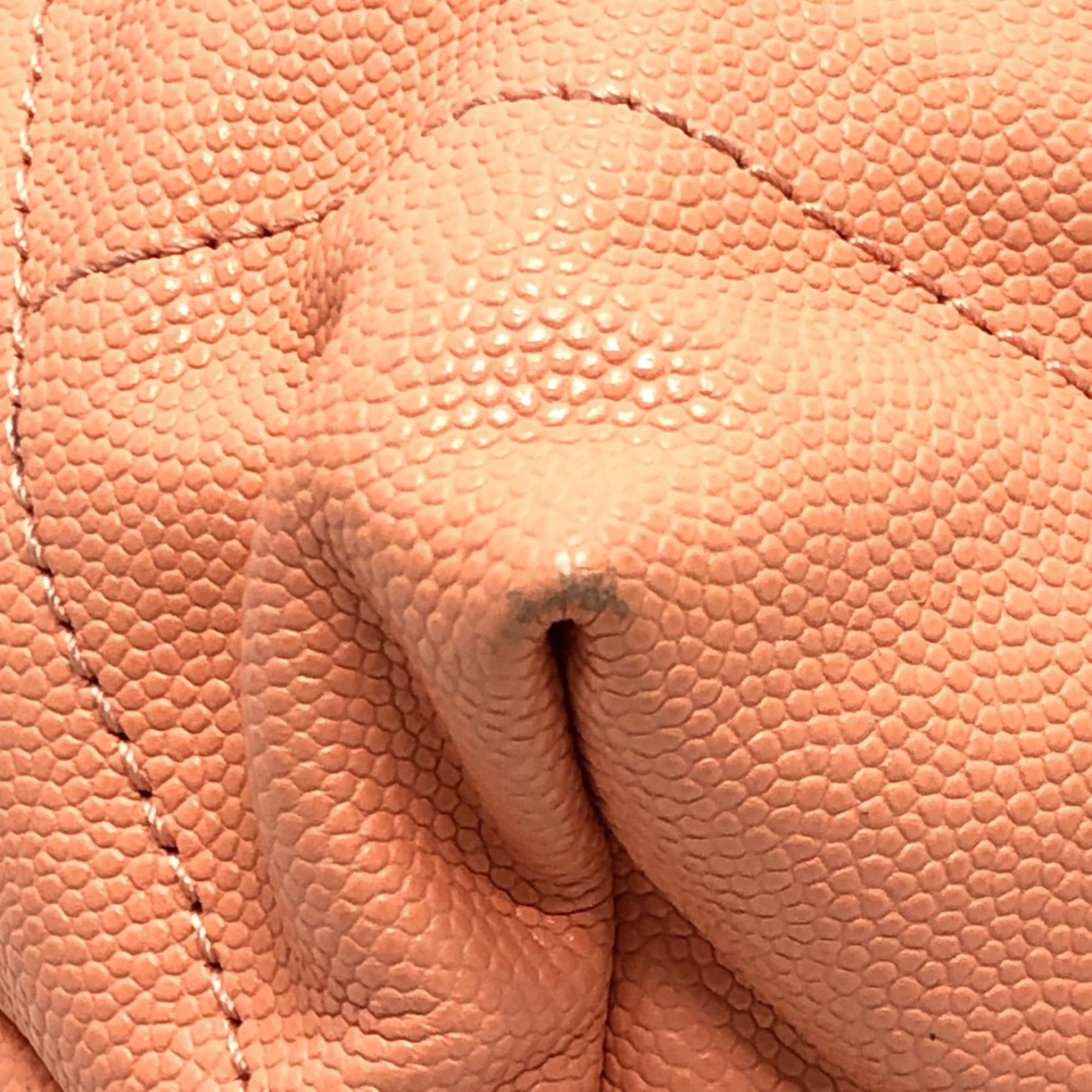 Chanel Matelasse Coral Pink Grained Calfskin Handbag Shoulder Bag (Pre-Owned)
