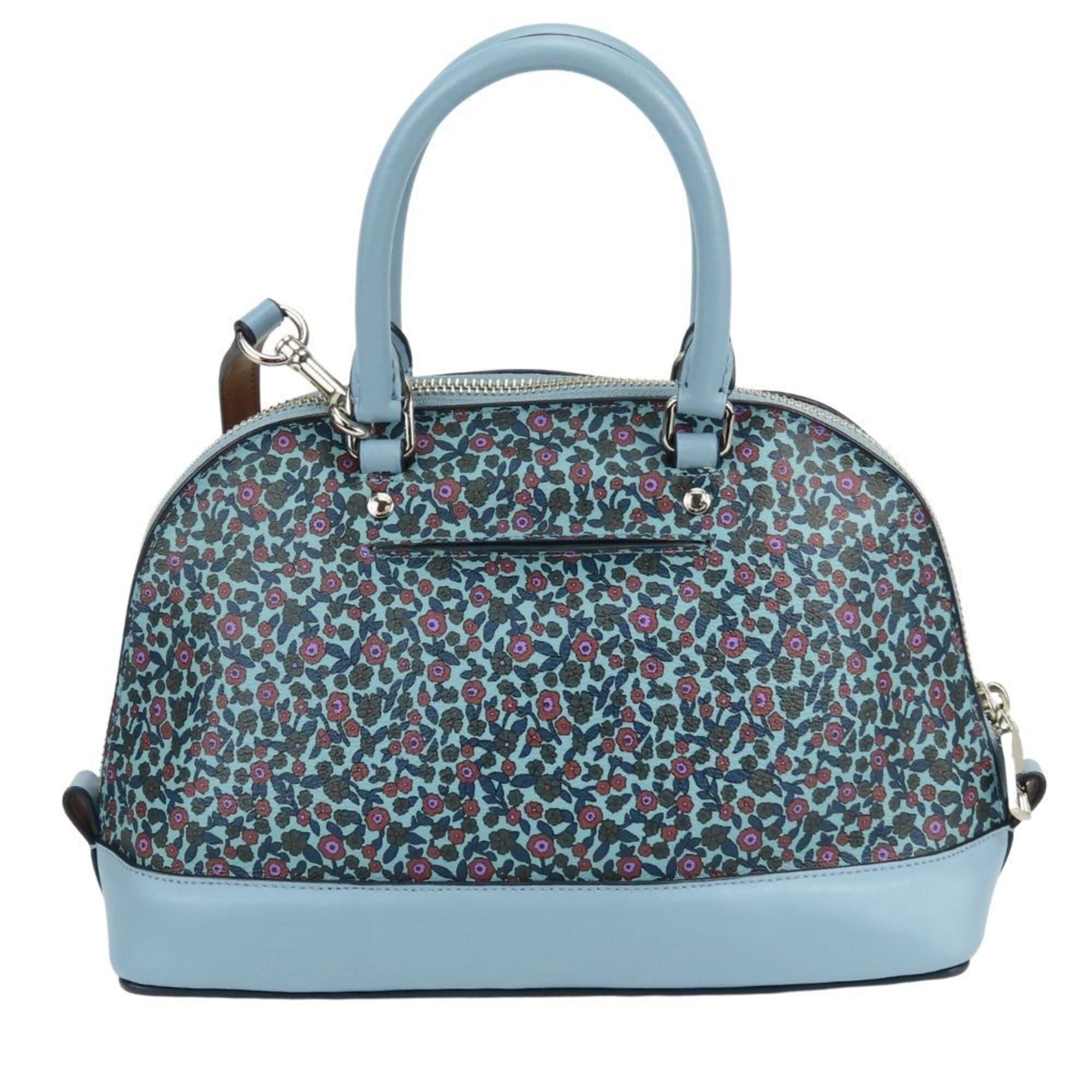 Coach Blue Pvc Leather Handbag Shoulder Bag (Pre-Owned)