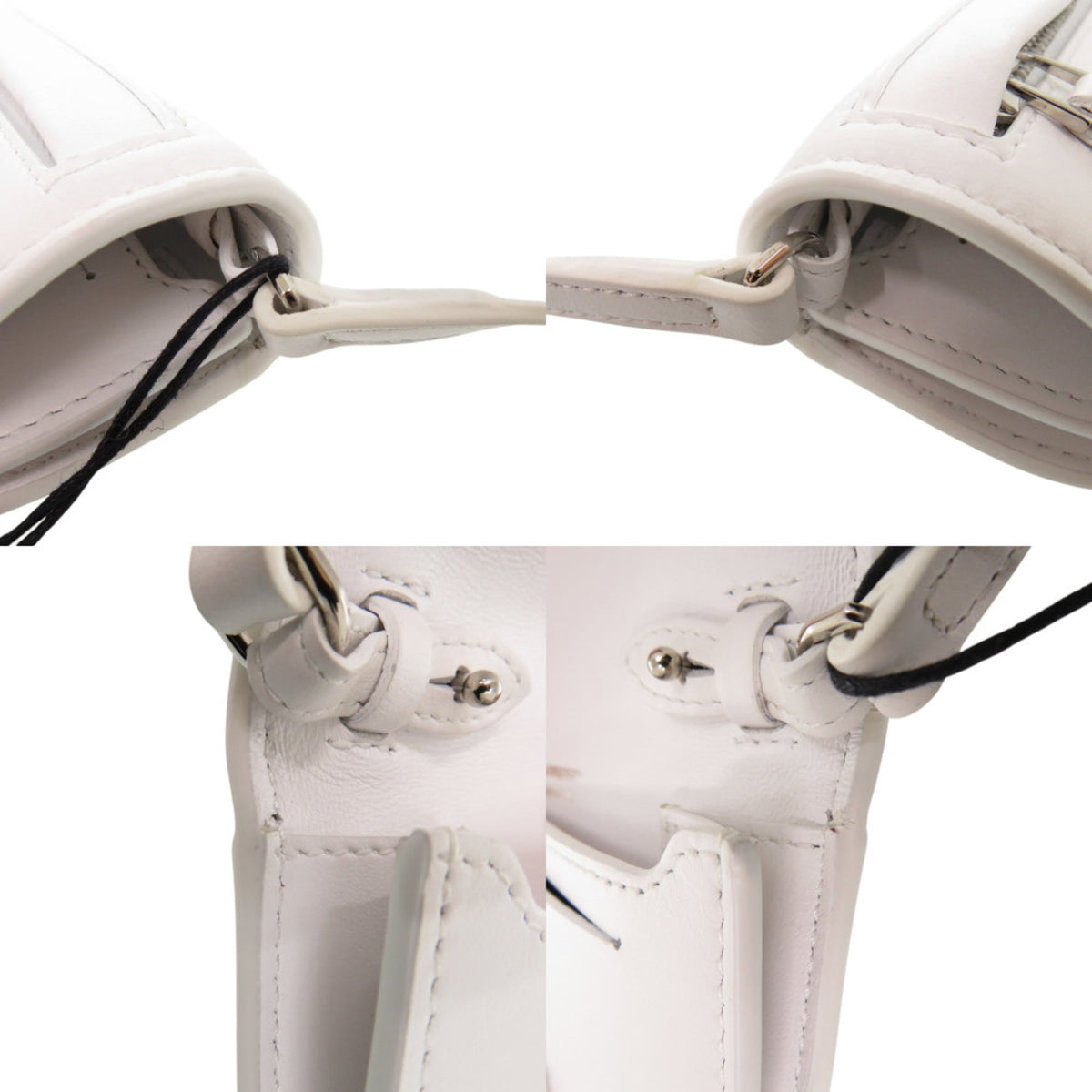 Burberry White Leather Shoulder Bag (Pre-Owned)