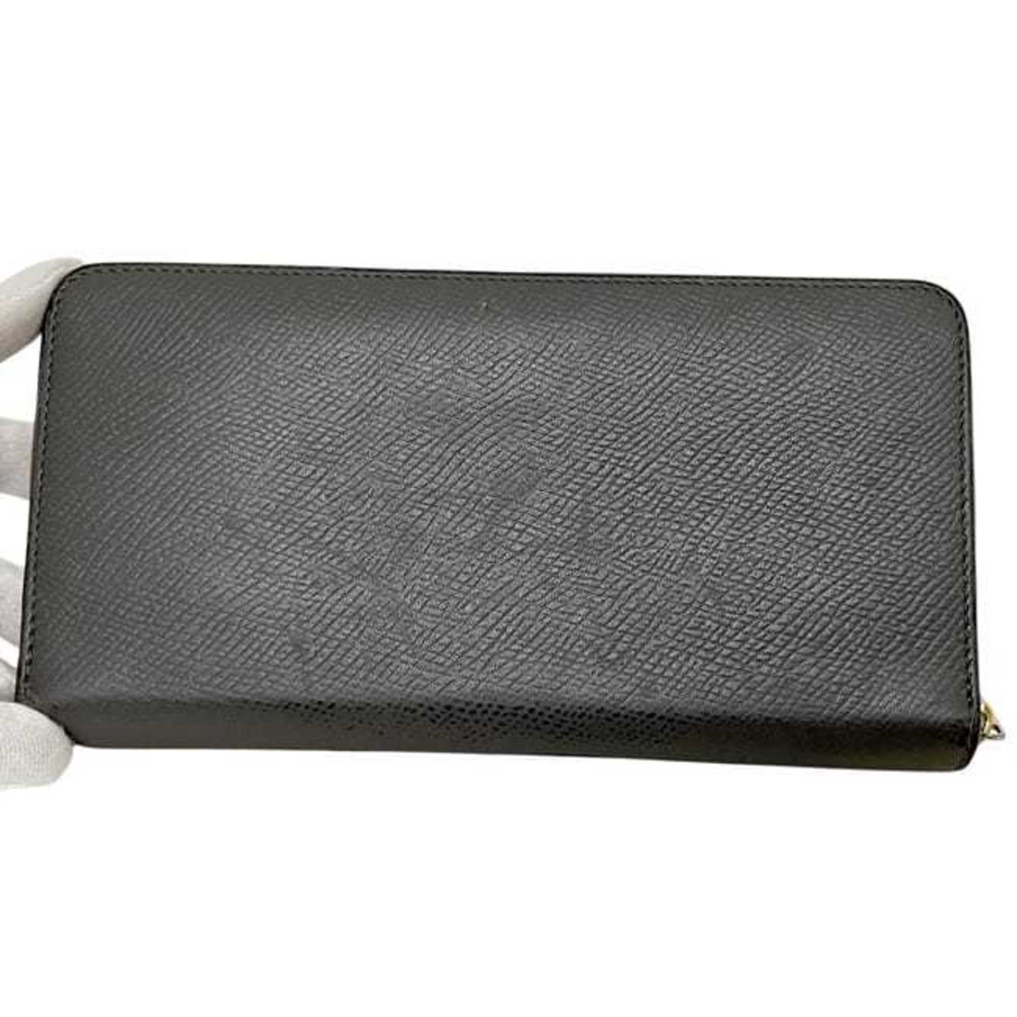 Celine Gray Leather Long Wallet (Bi-Fold) (Pre-Owned)