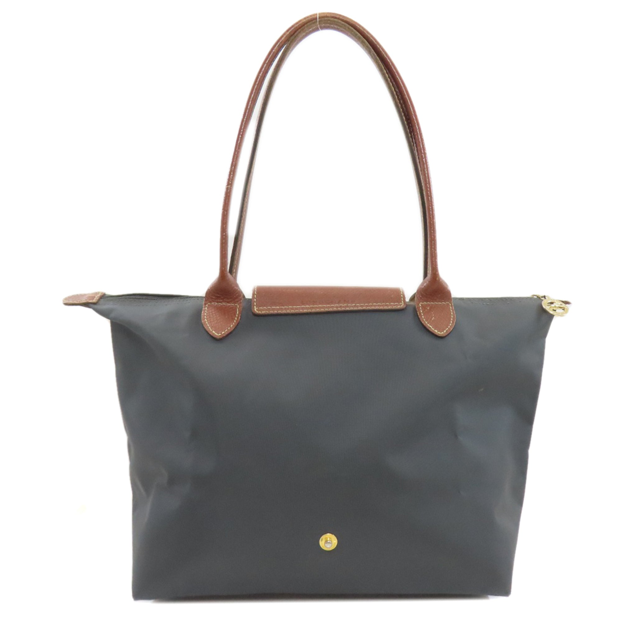 Longchamp Gray Nylon Tote Bag (Pre-Owned)