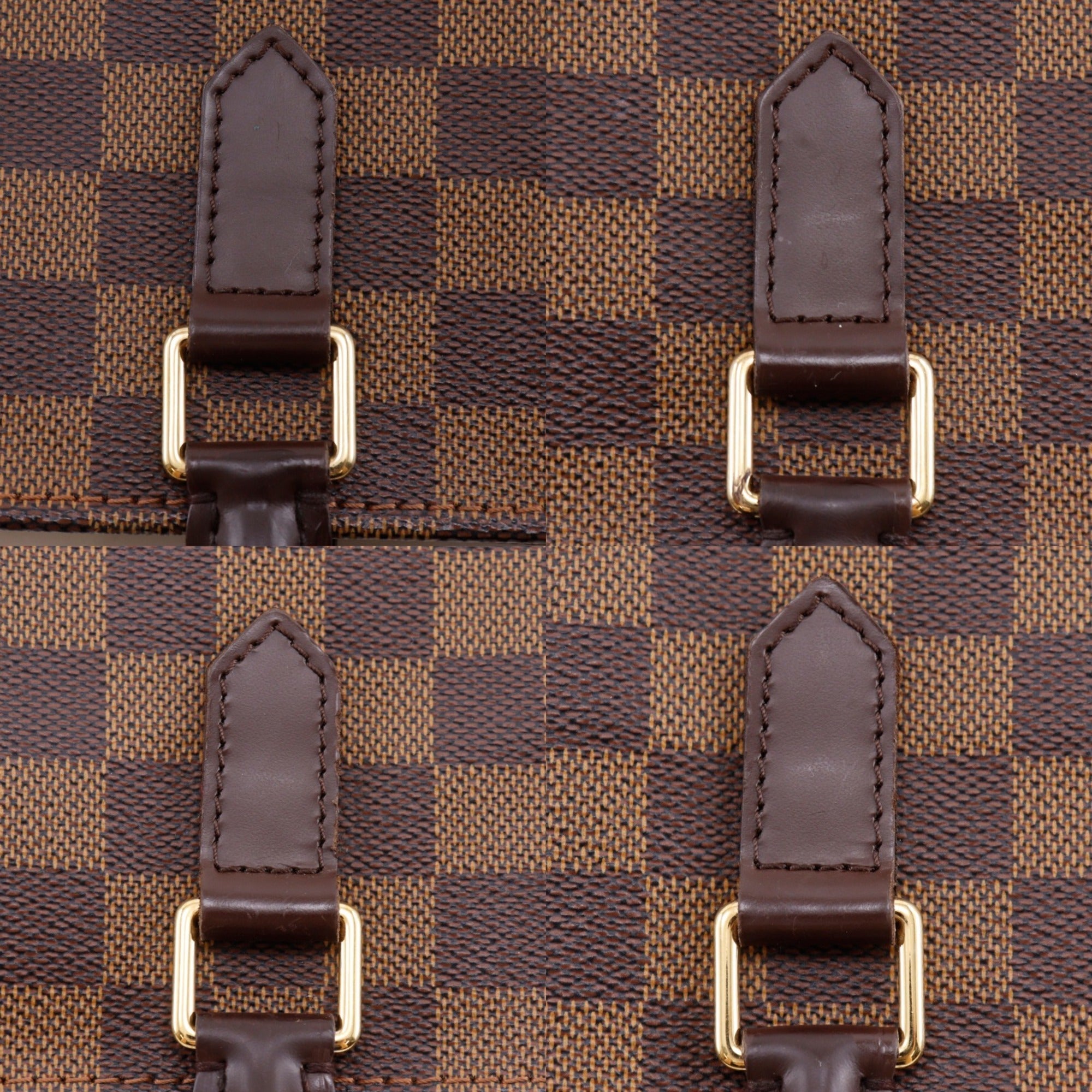 Louis Vuitton Brown Damier Canvas Handbag Tote Bag (Pre-Owned)