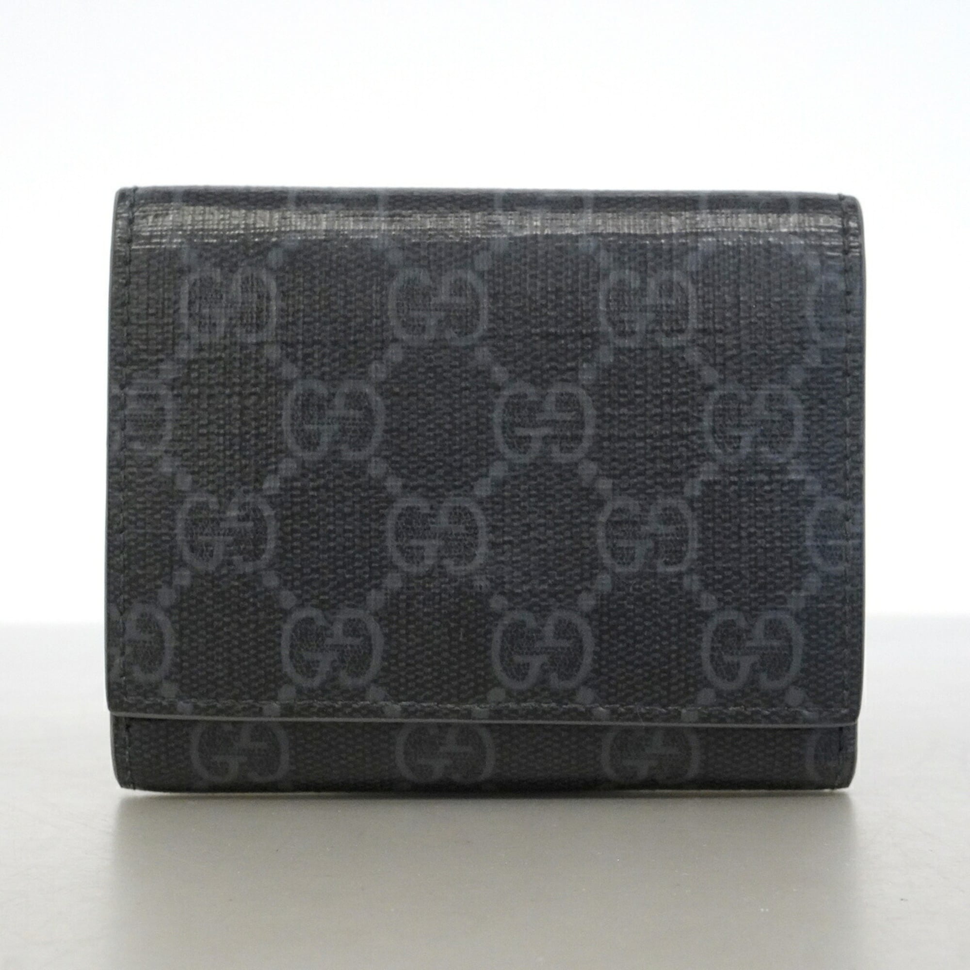 Gucci Black Pvc Wallet (Tri-Fold) (Pre-Owned)