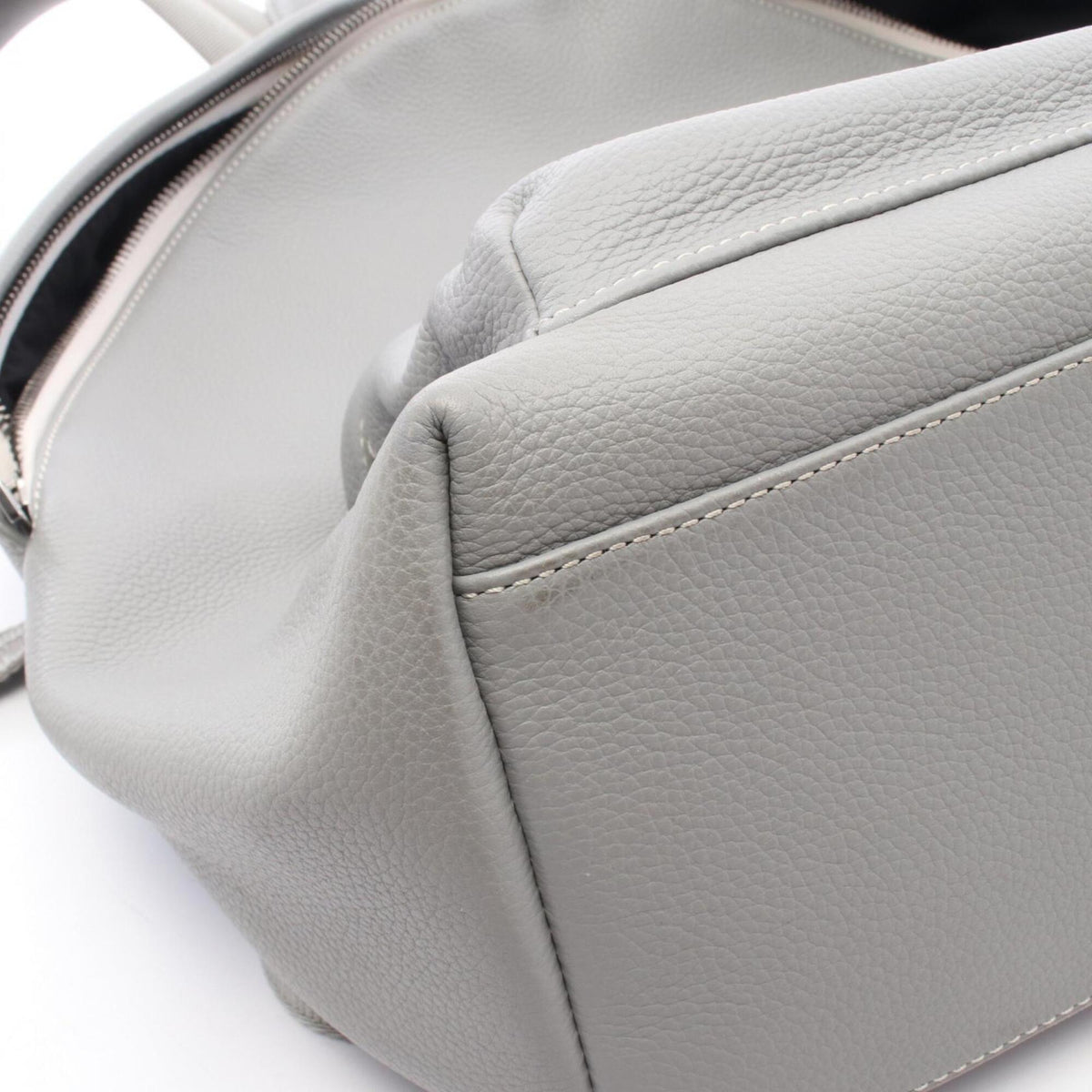 Christian Dior Gray Leather Backpack (Pre-Owned)