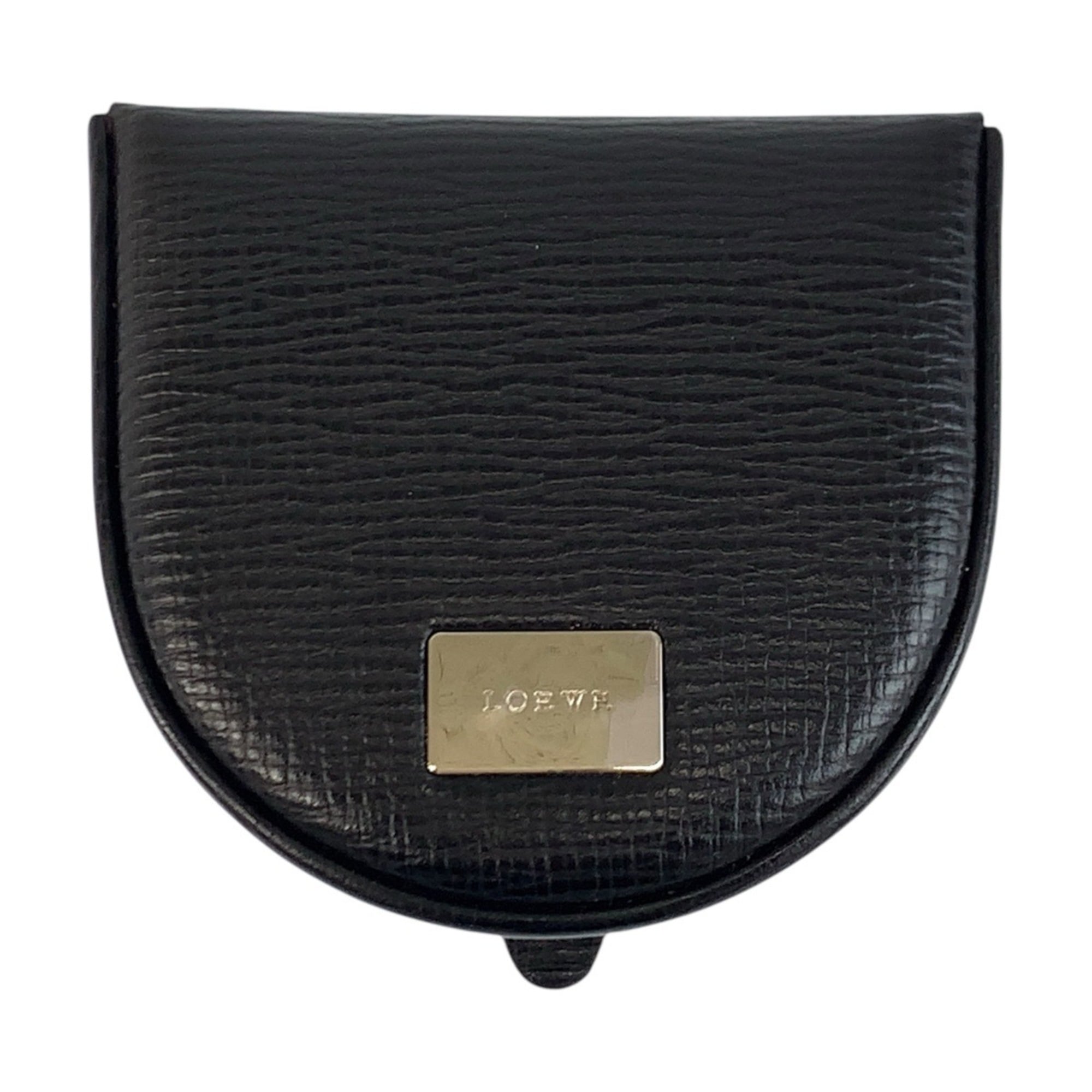 Loewe Black Leather Coin Purse/Coin Case (Pre-Owned)
