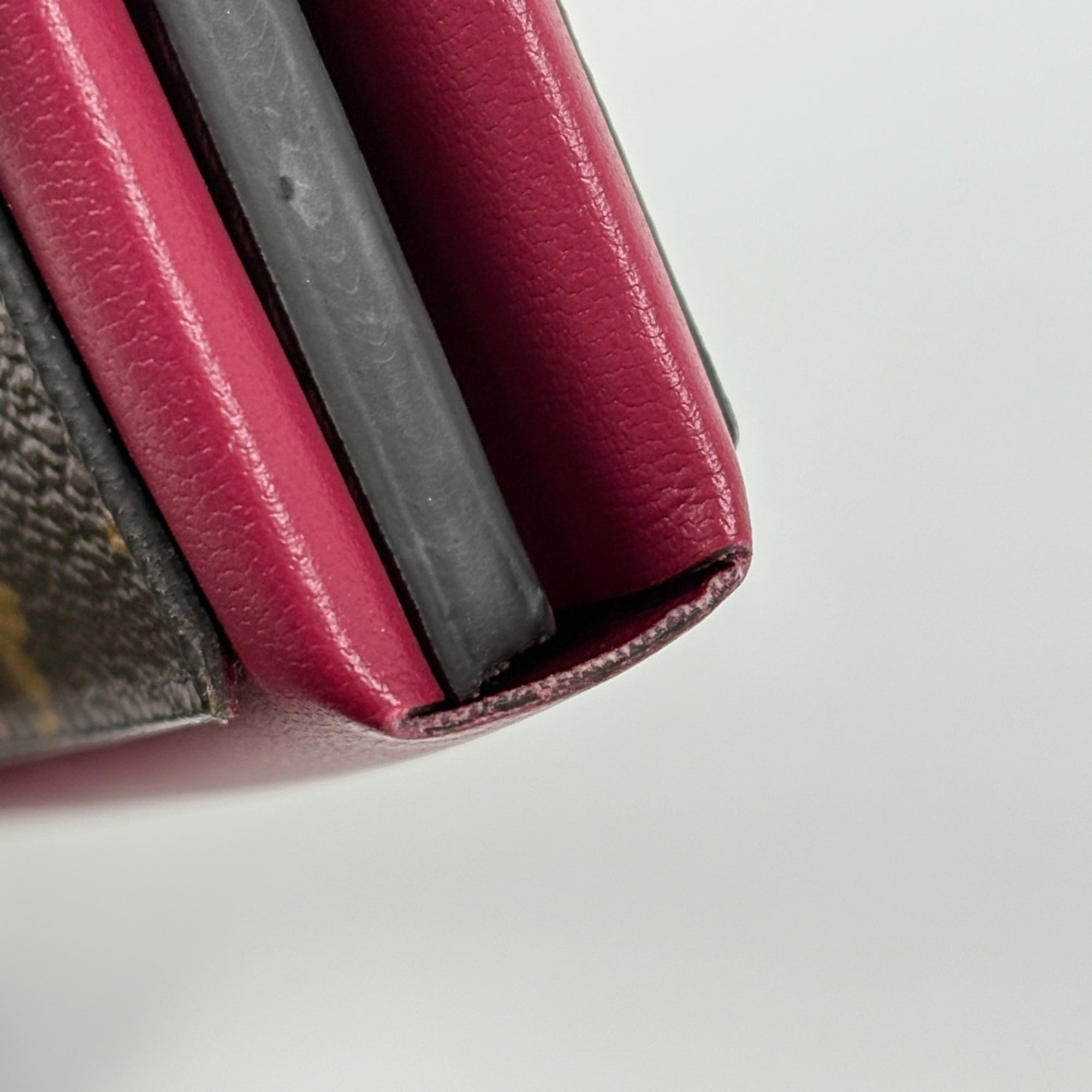 Louis Vuitton Brown Fuchsia Monogram Pvc Long Wallet (Bi-Fold) (Pre-Owned)
