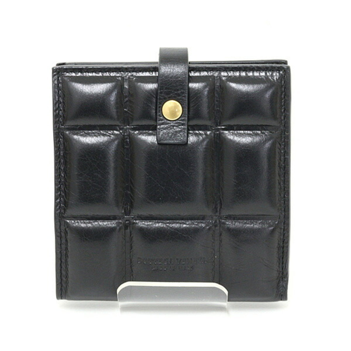 Bottega Veneta Black Leather Wallet (Bi-Fold) (Pre-Owned)