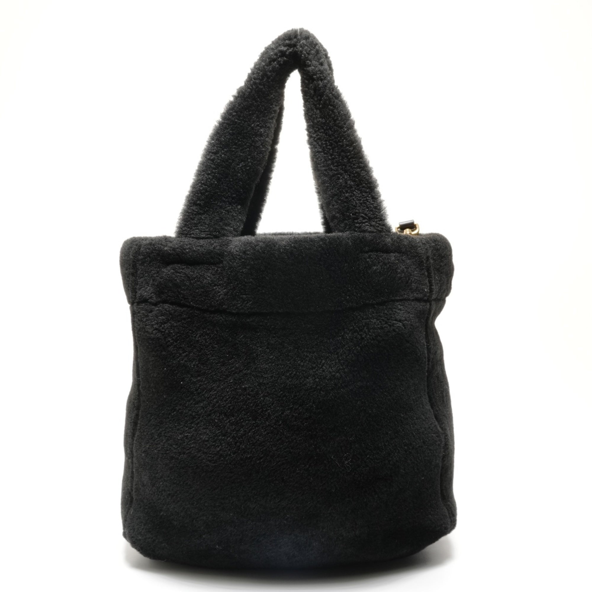 Prada Black Fur Handbag (Pre-Owned)