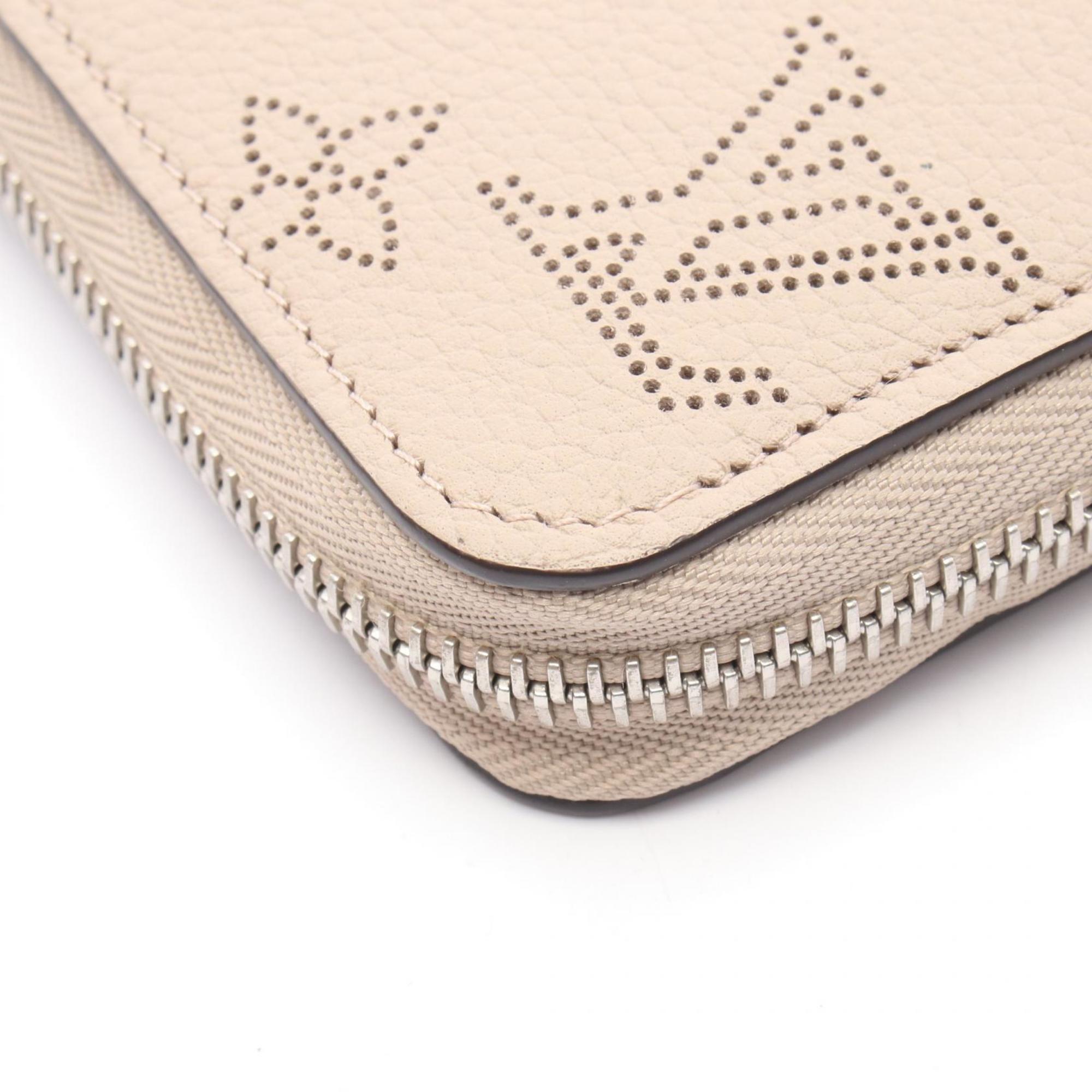 Louis Vuitton Beige Galle Mahina Leather Leather Long Wallet (Bi-Fold) (Pre-Owned)