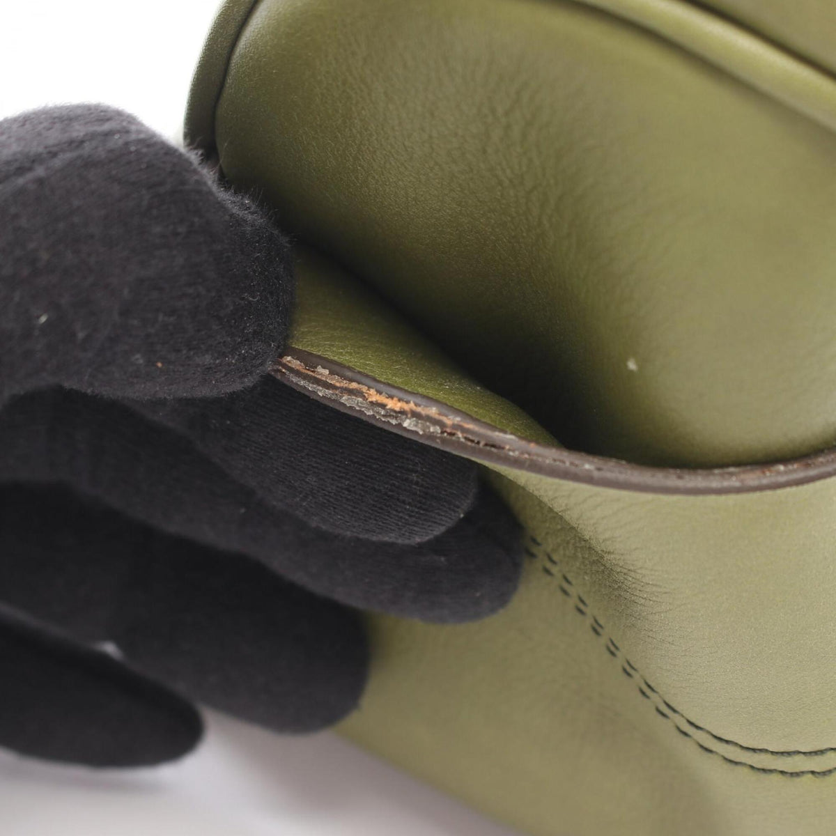 Celine Green Leather Handbag (Pre-Owned)