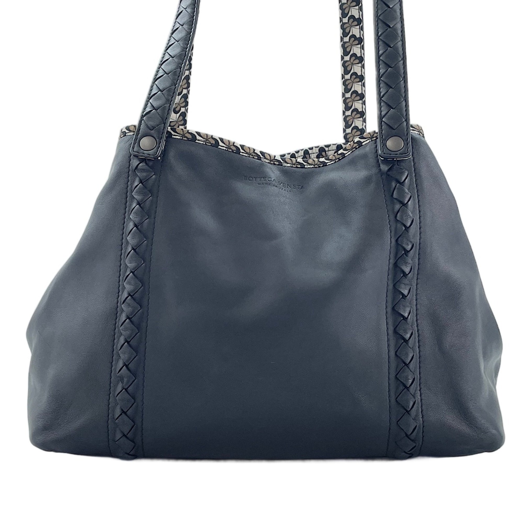 Bottega Veneta Black Intrecciato Tote Bag (Pre-Owned)