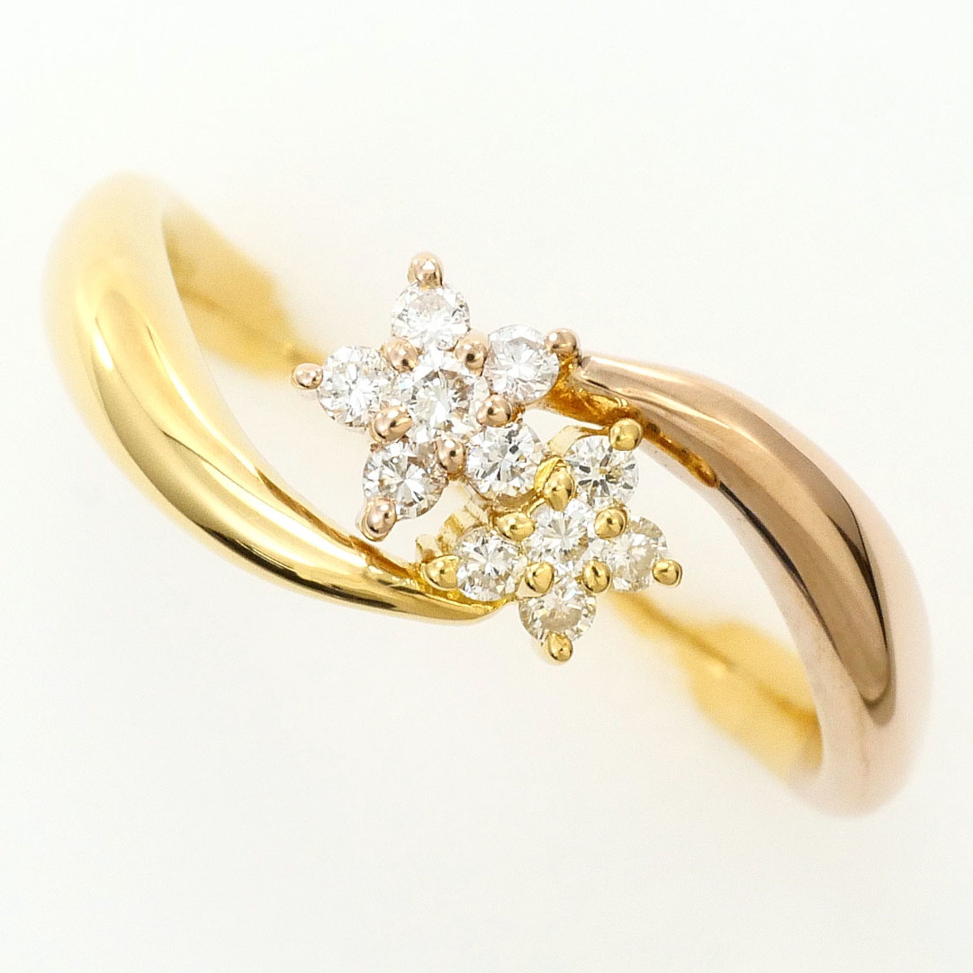 Unbranded Pink Gold Yellow Gold Yellow Gold (18K) Pink Gold (18K) Band Ring (Pre-Owned)