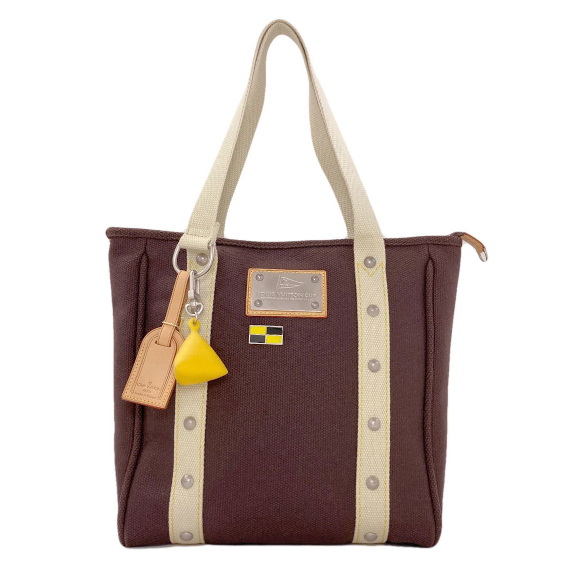 Louis Vuitton Dark Brown Canvas Tote Bag (Pre-Owned)
