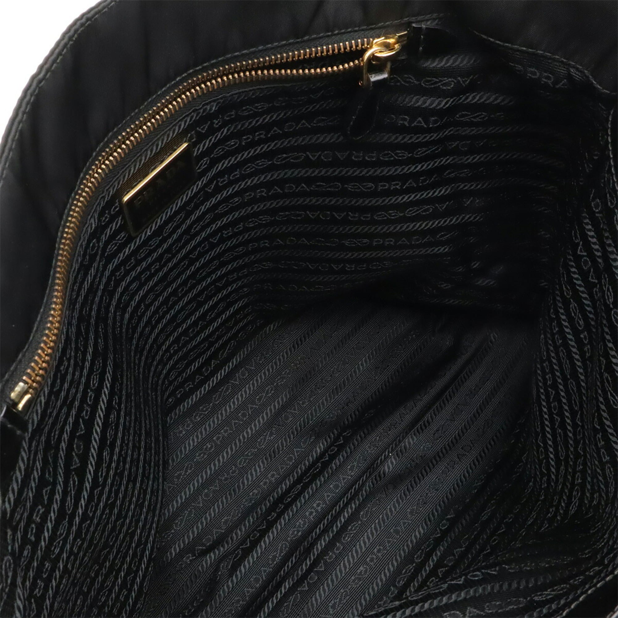 Prada Black Nero Nylon Shoulder Bag Tote Bag (Pre-Owned)