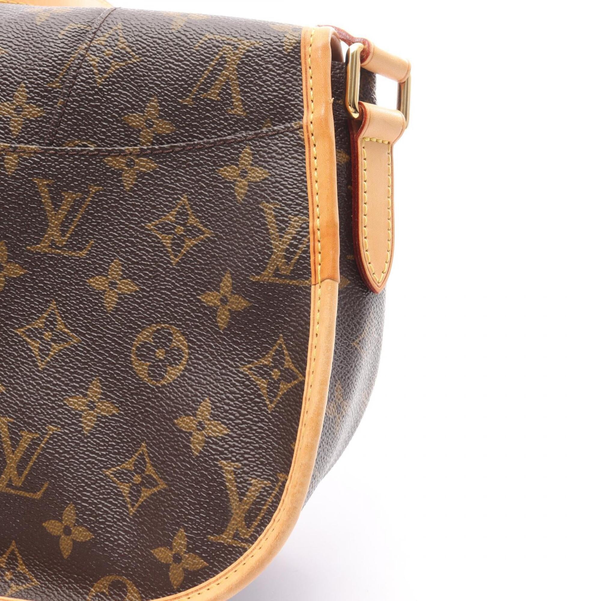 Louis Vuitton Brown Monogram Coated Canvas Leather Shoulder Bag (Pre-Owned)