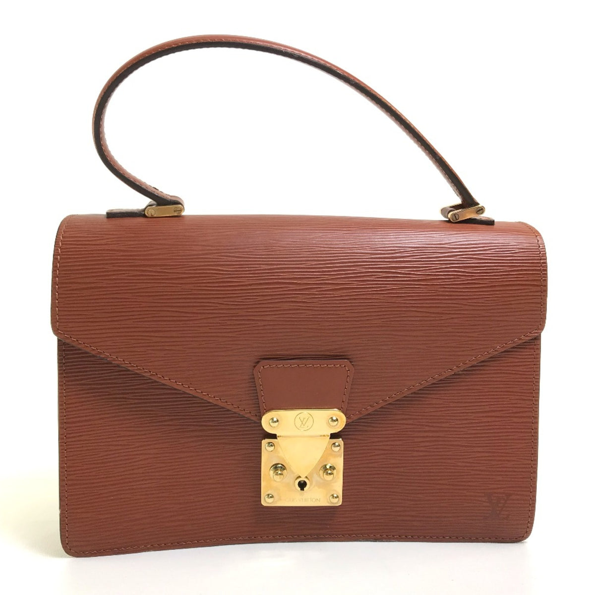 Louis Vuitton Brown Leather Handbag (Pre-Owned)