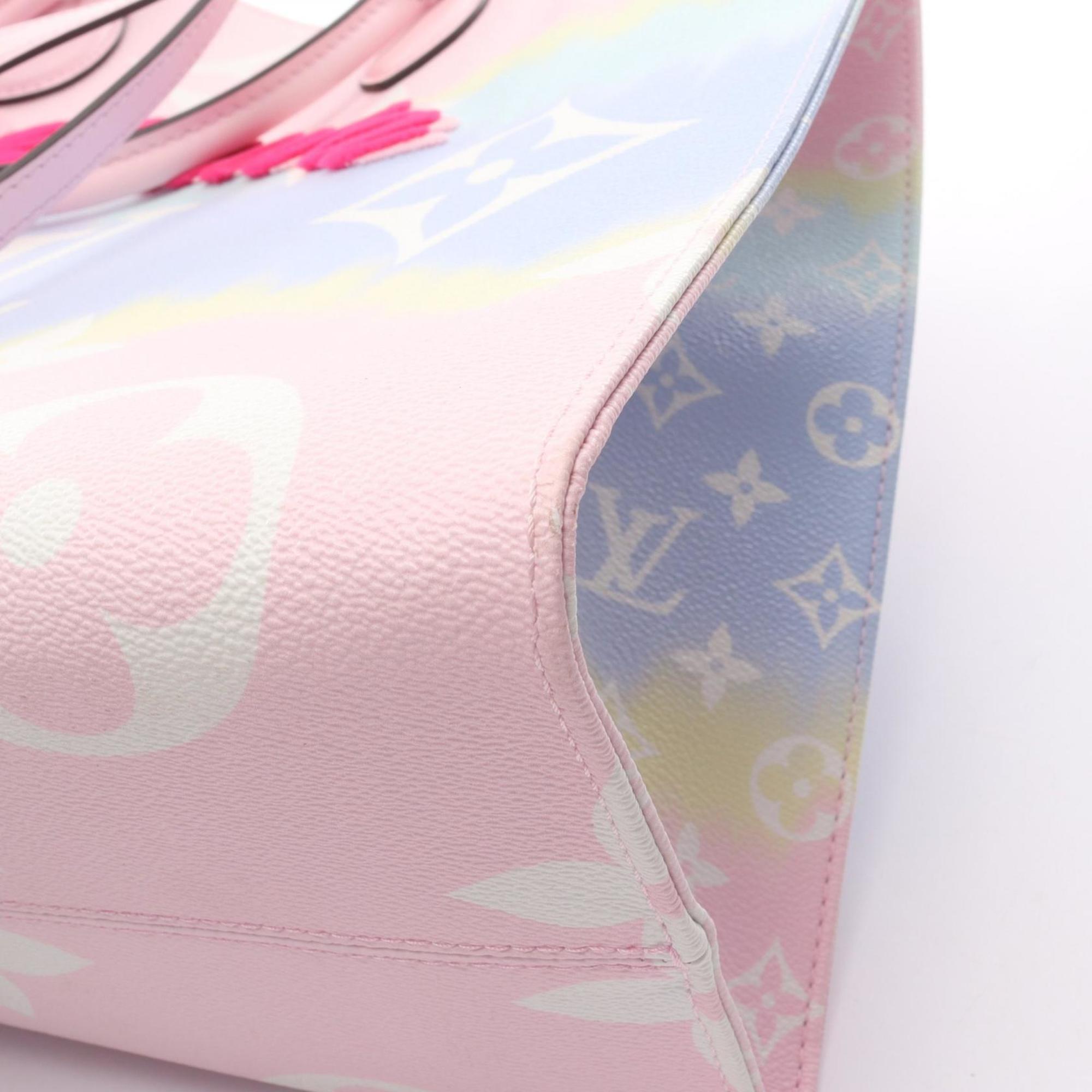 Louis Vuitton Multi-Color Pink Coated Canvas Leather Handbag Shoulder Bag (Pre-Owned)