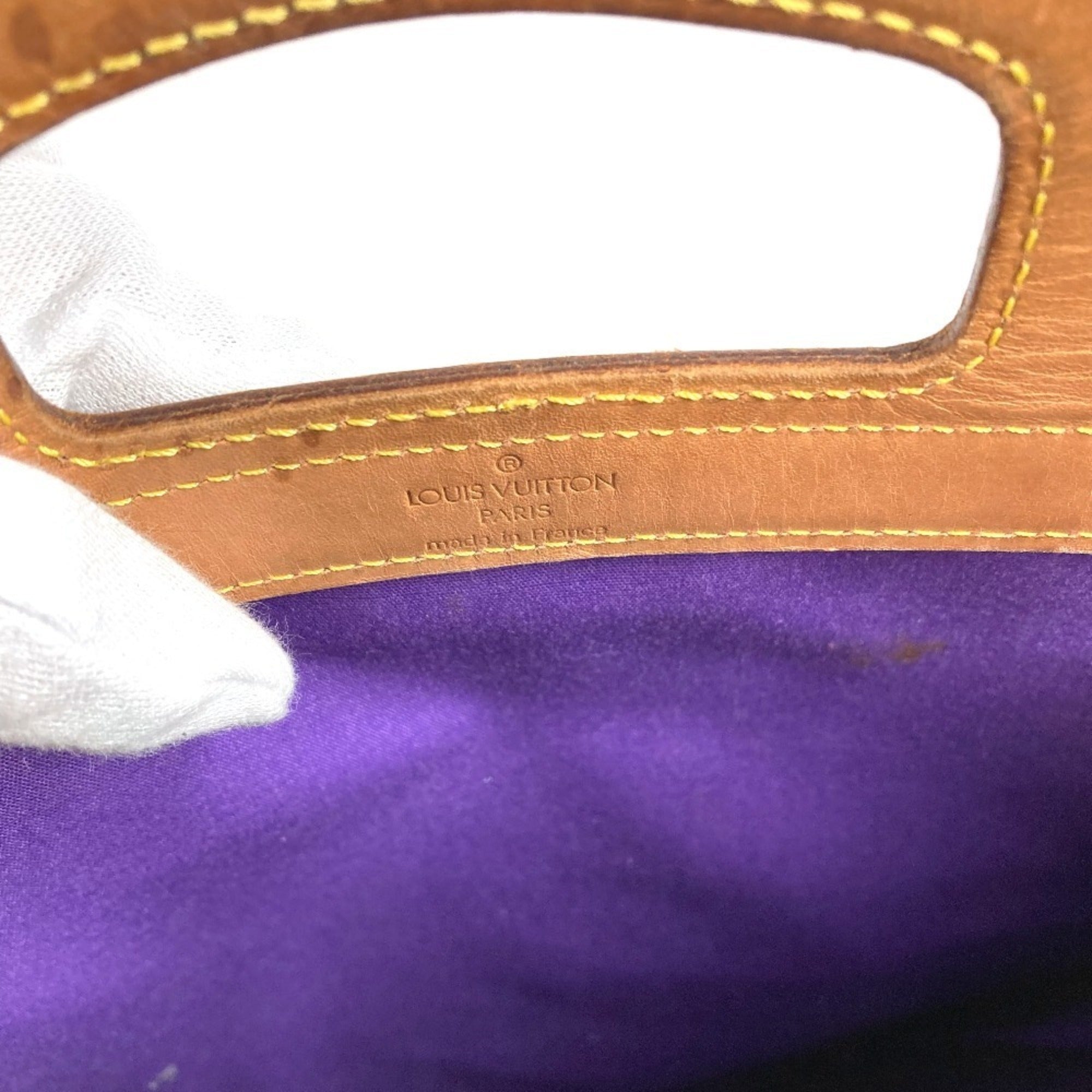 Louis Vuitton Purple Violet Monogram Vernis Clutch Bag Handbag (Pre-Owned)