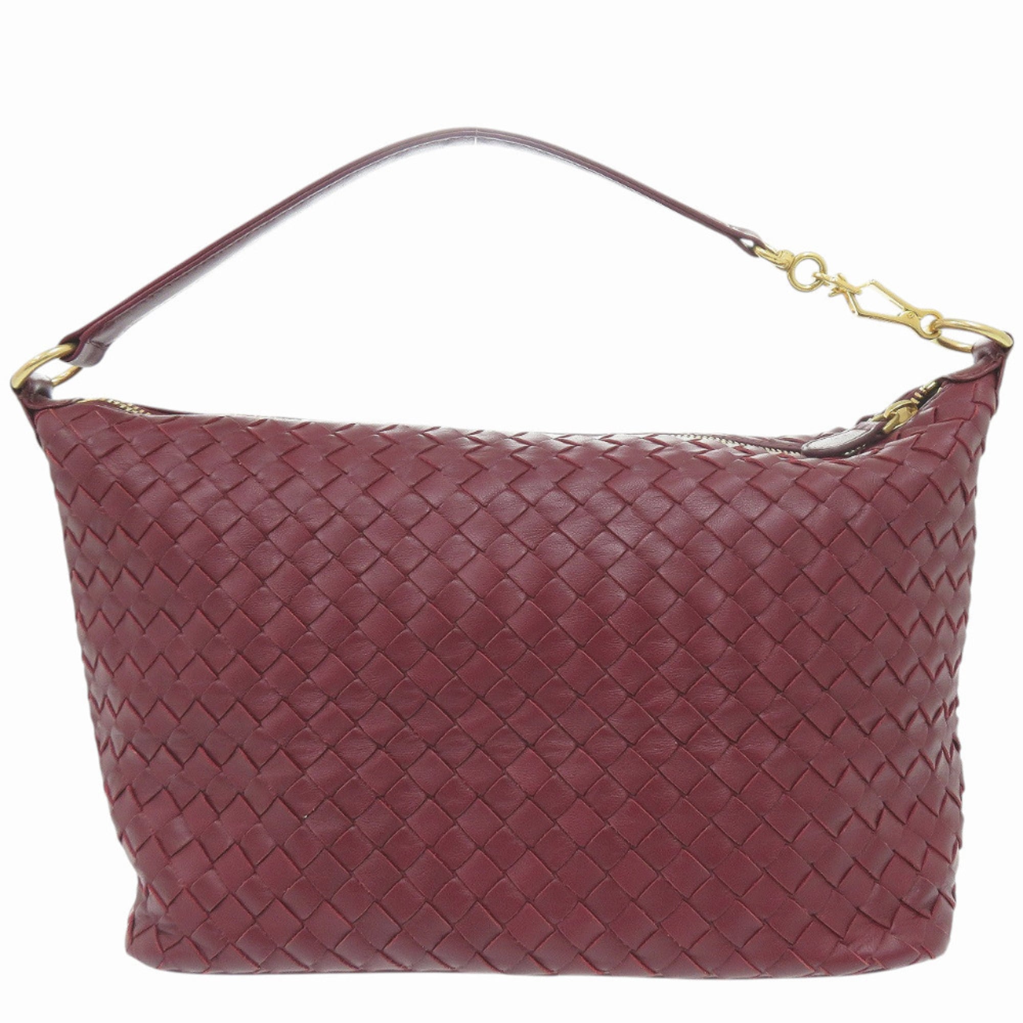 Bottega Veneta Bordeaux Leather Handbag (Pre-Owned)
