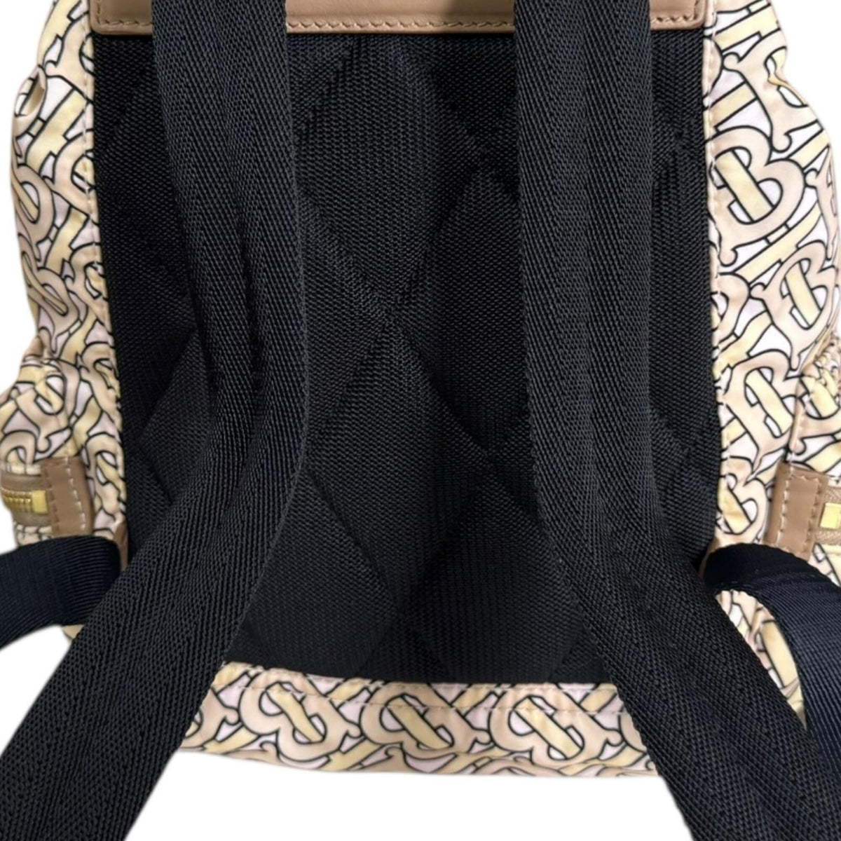 Burberry Beige Pink Nylon Backpack (Pre-Owned)