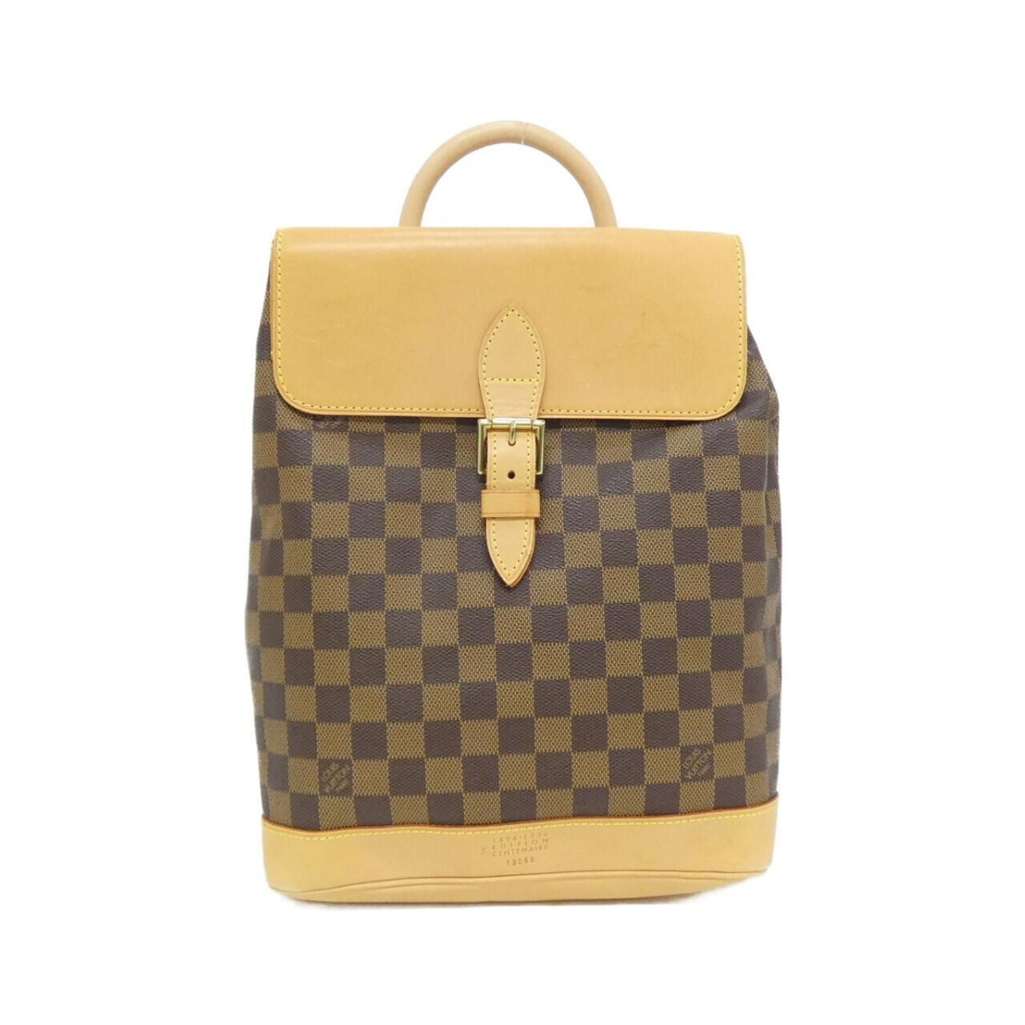 Louis Vuitton Damier Damier Canvas Ebene Damier Canvas Backpack (Pre-Owned)