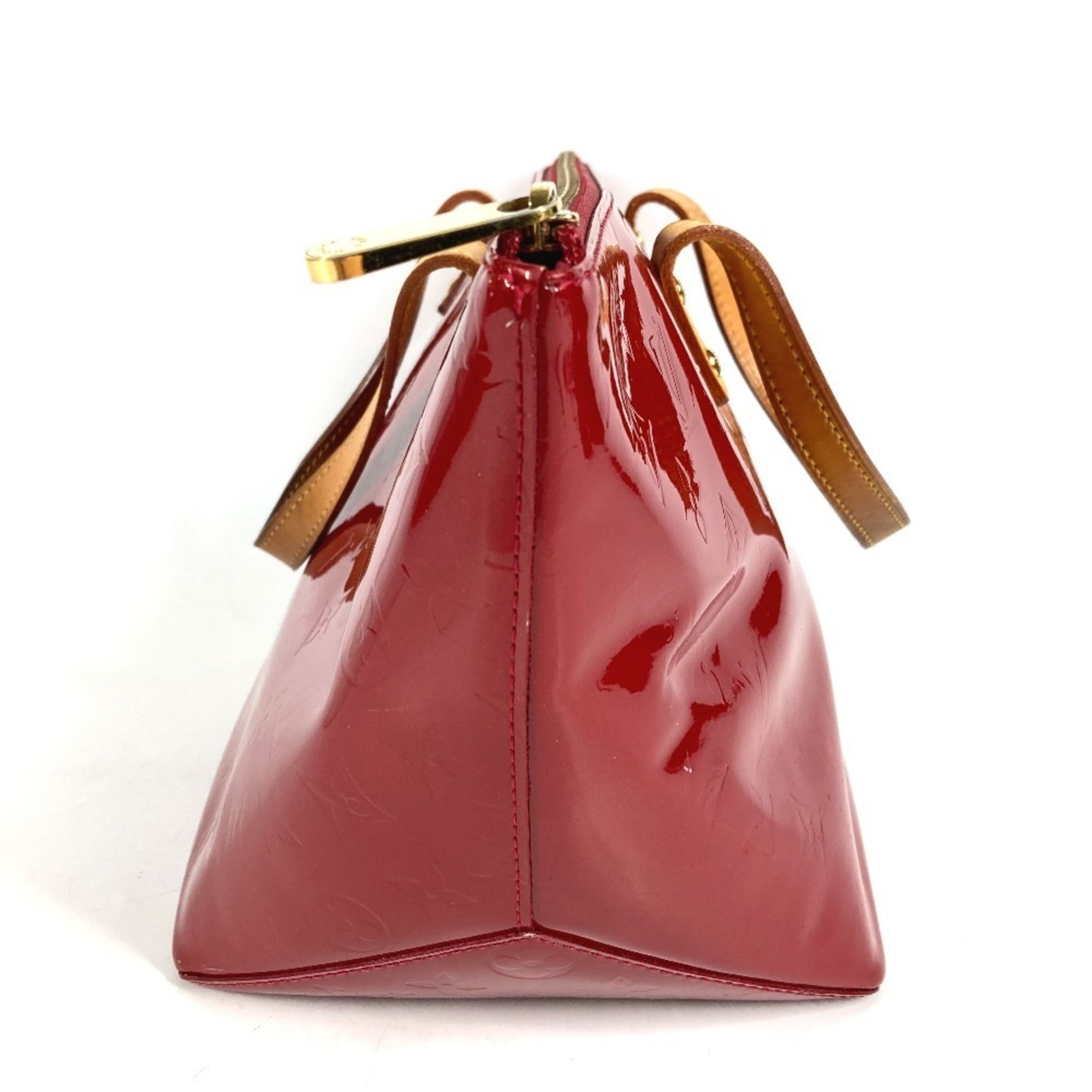 Louis Vuitton Pomme D'amour Red Color Monogram Vernis Canvas Shoulder Bag Tote Bag (Pre-Owned)