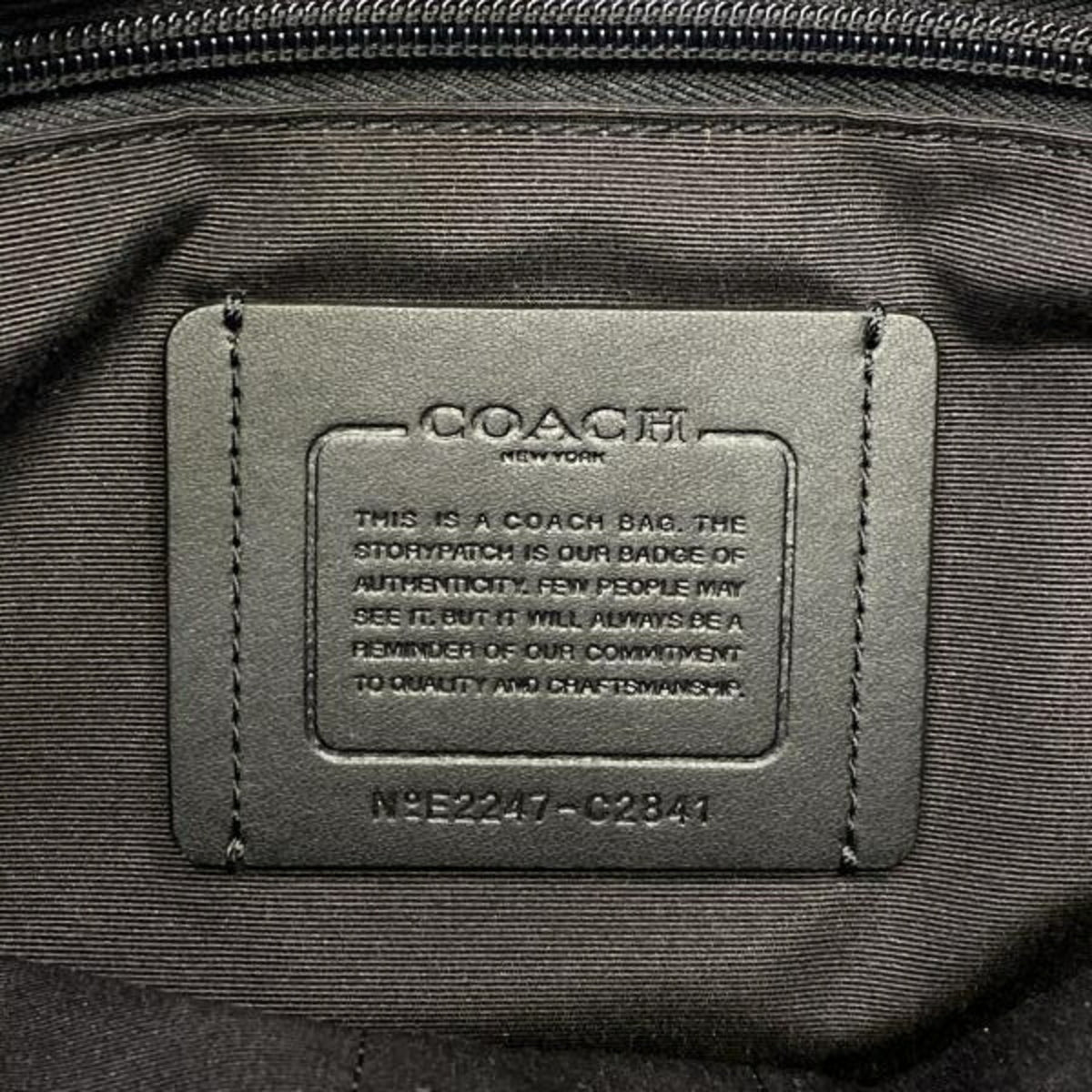 Coach Black Leather Tote Bag (Pre-Owned)