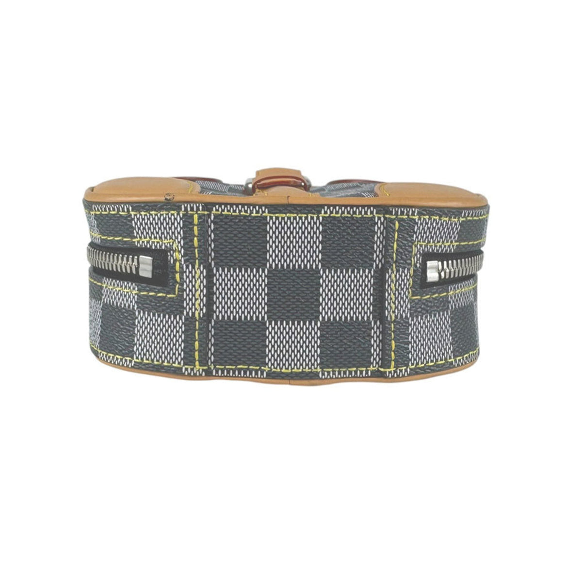 Louis Vuitton Black Brown Damier Canvas Shoulder Bag (Pre-Owned)