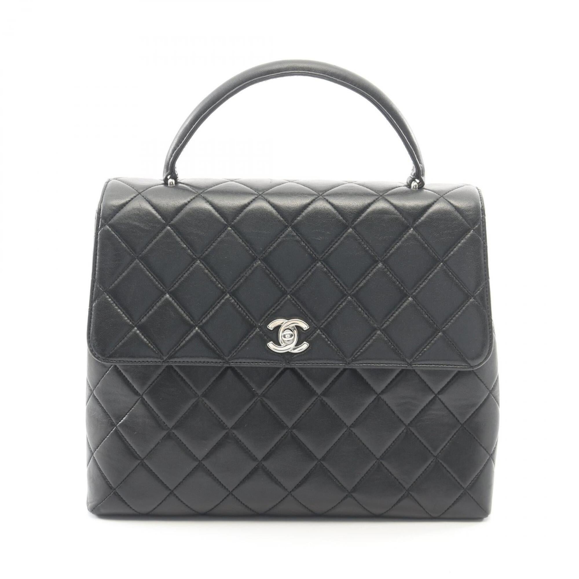 Chanel Black Leather Handbag (Pre-Owned)