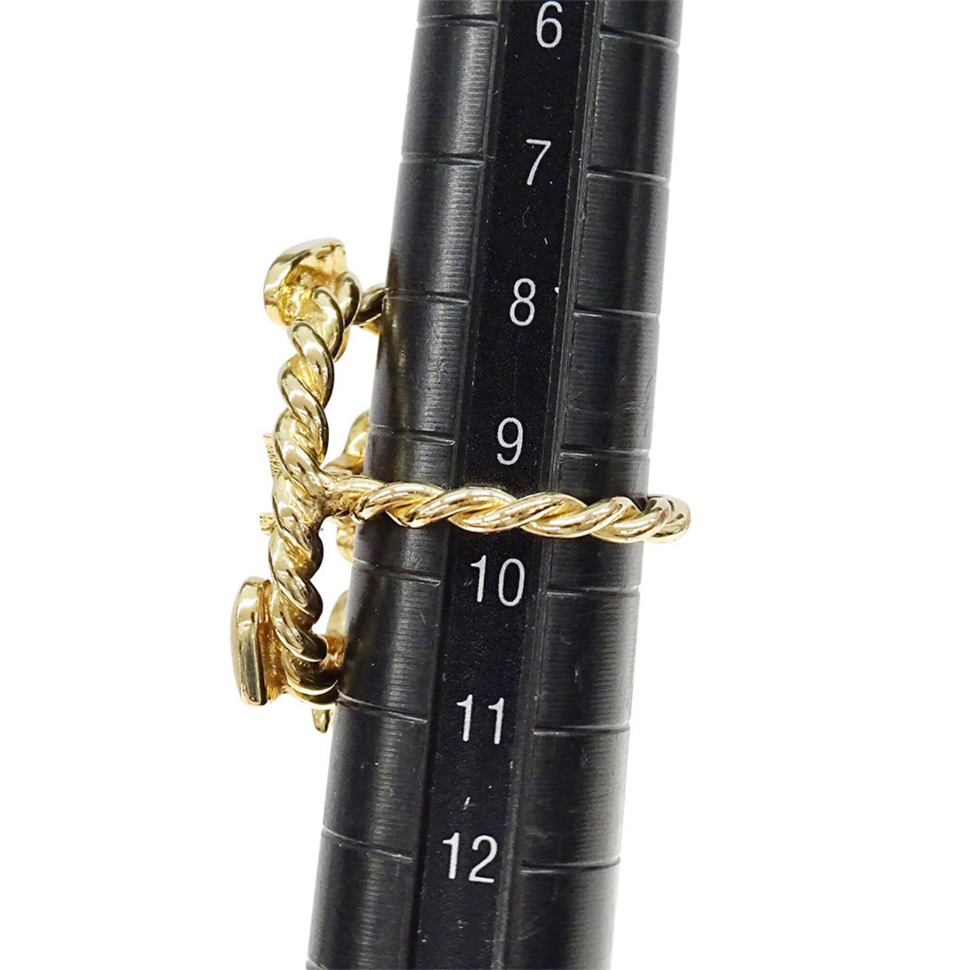 Louis Vuitton Monogram Multi-Color Gold Plating Monogram Band Ring (Pre-Owned)