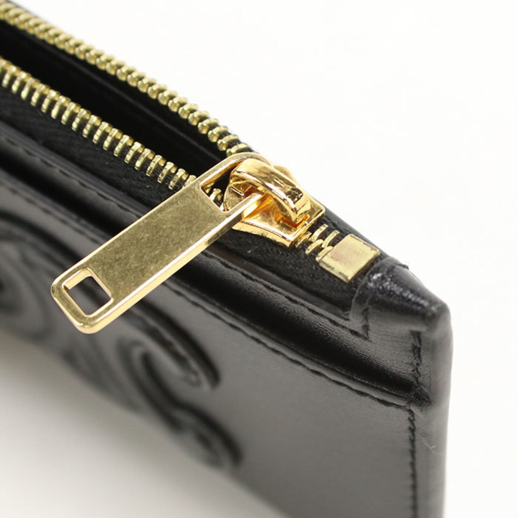 Celine Black Leather Coin Purse/Coin Case (Pre-Owned)