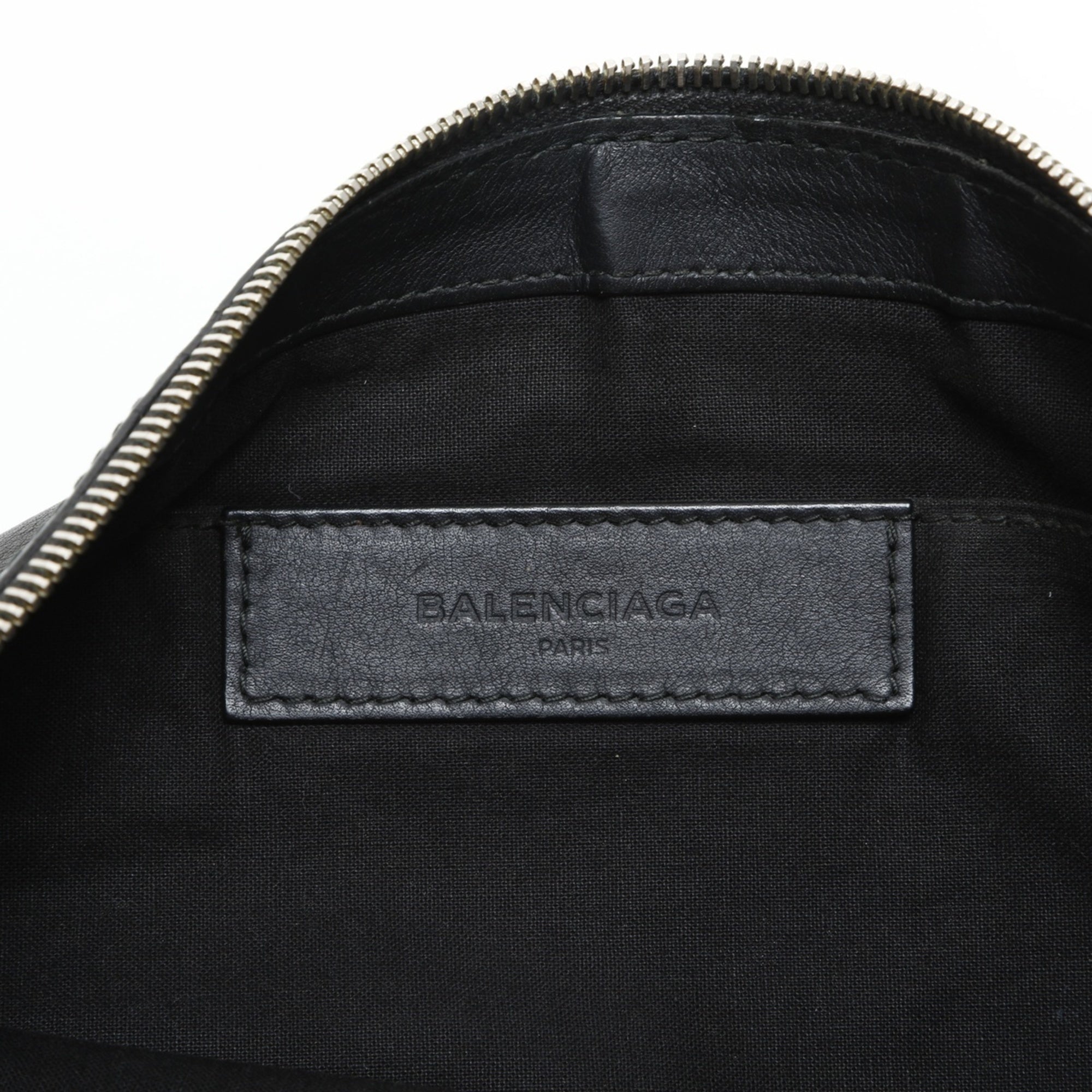 Balenciaga Black Leather Clutch Bag (Pre-Owned)