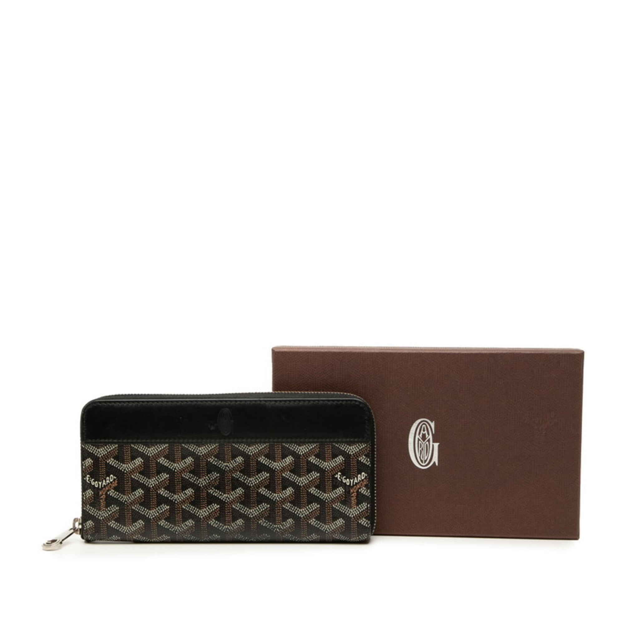 Goyard Black Pvc Leather Long Wallet (Bi-Fold) (Pre-Owned)