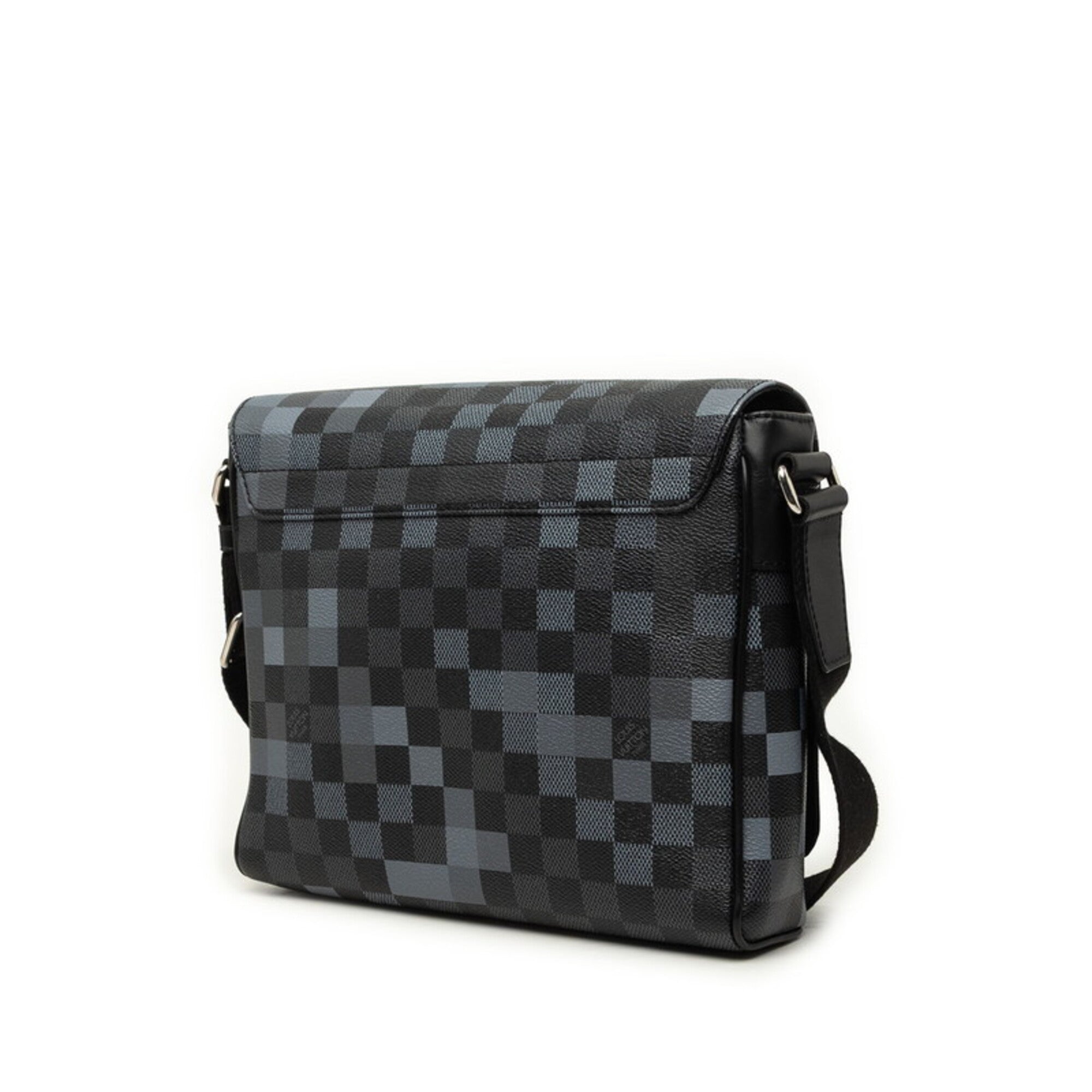 Louis Vuitton Damier Graphite Black Gray Pvc Leather Shoulder Bag (Pre-Owned)