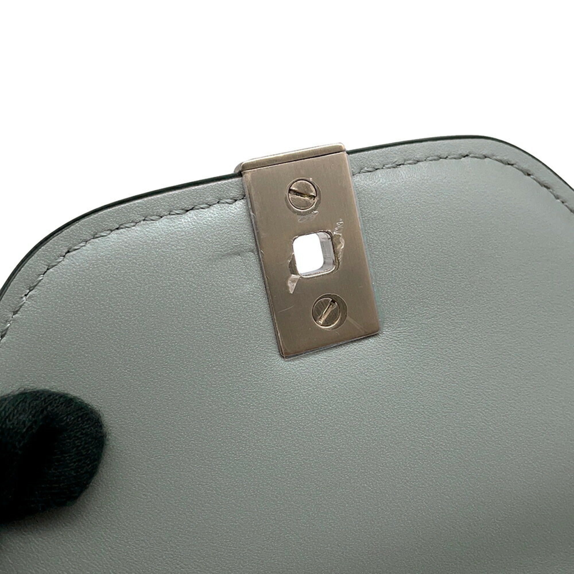 Valextra Light Gray Leather Handbag (Pre-Owned)