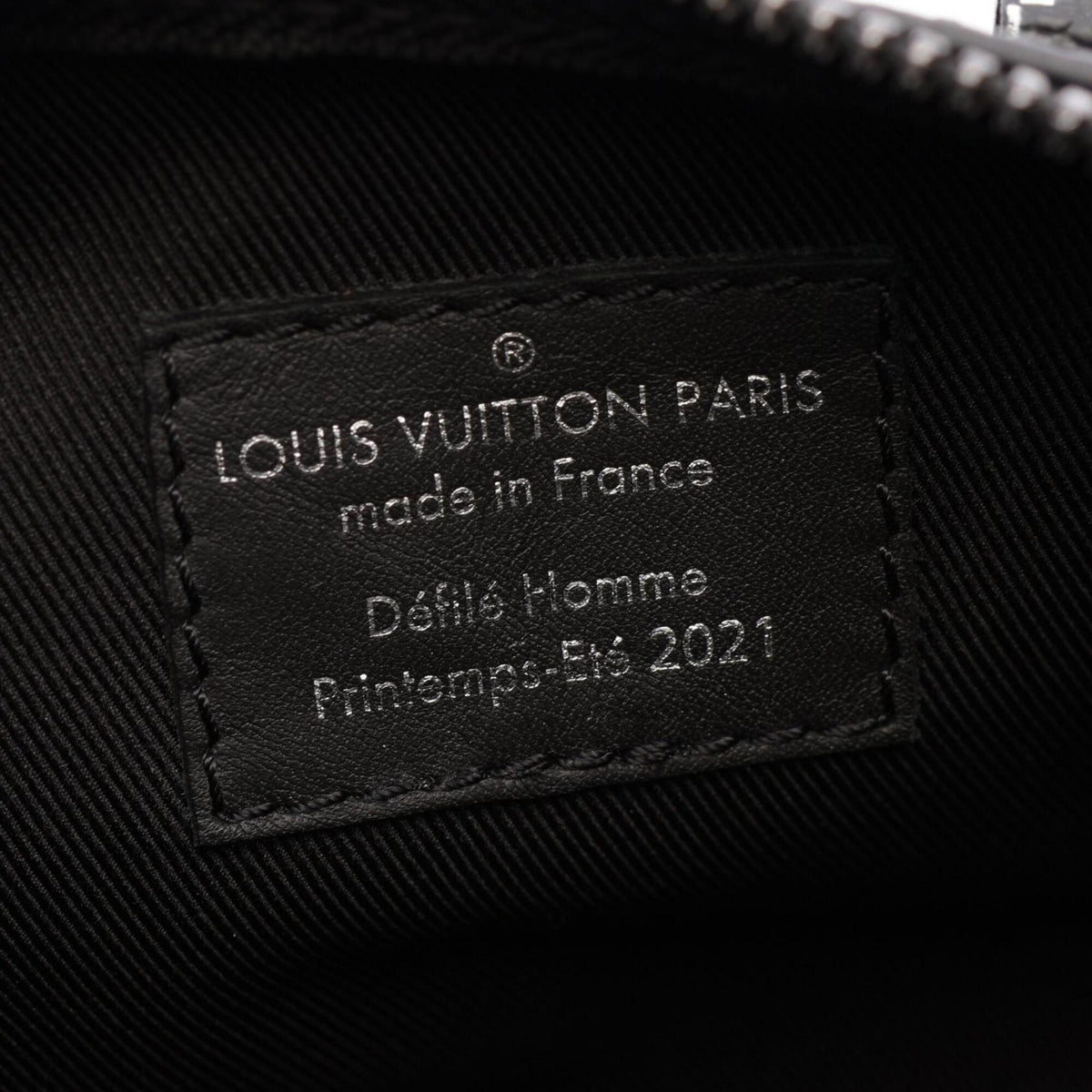 Louis Vuitton Black Leather Coated Canvas Handbag (Pre-Owned)
