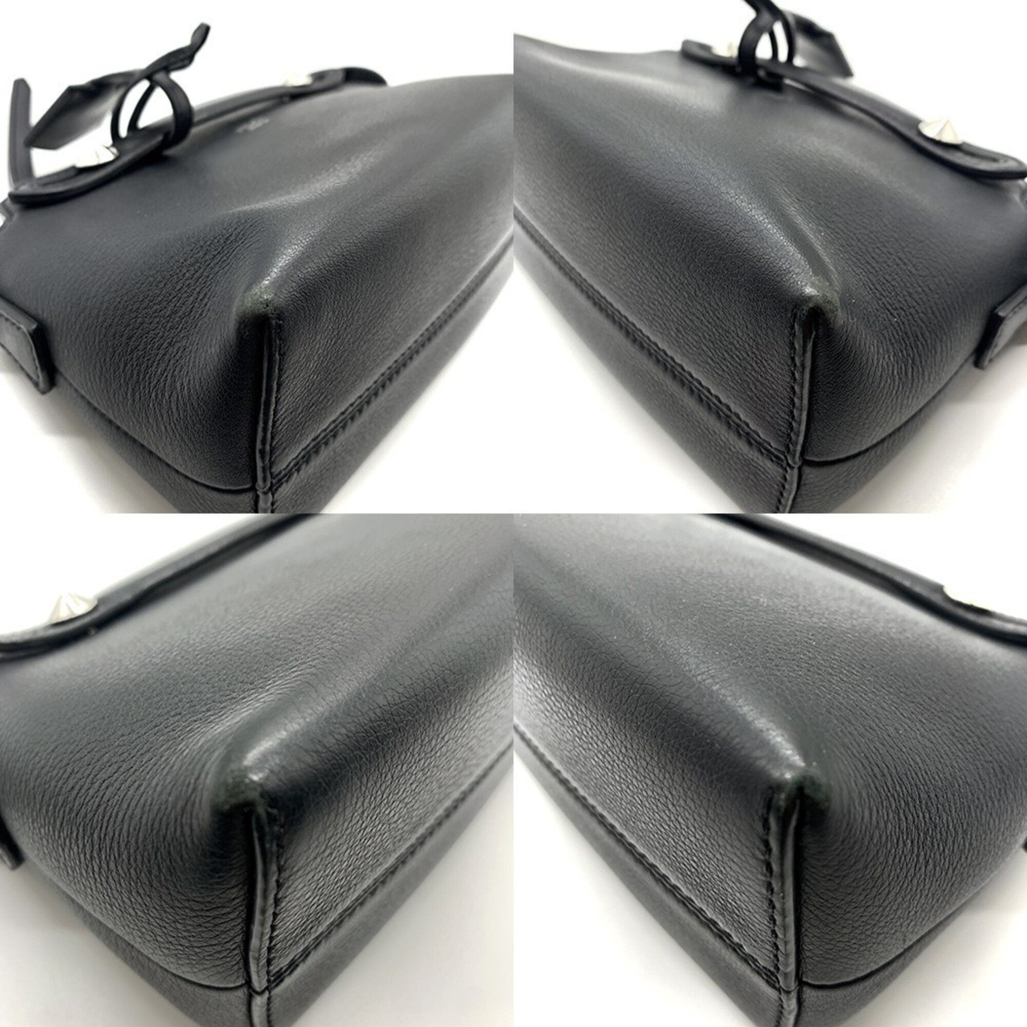 Fendi Black Leather Shoulder Bag (Pre-Owned)