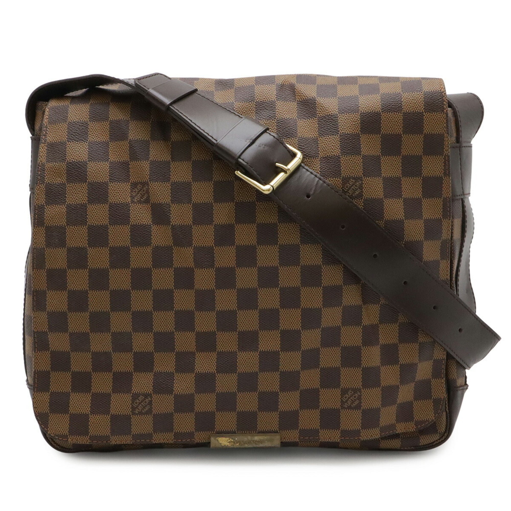 Louis Vuitton Brown Pvc Coated Canvas Messenger Bag Shoulder Bag (Pre-Owned)