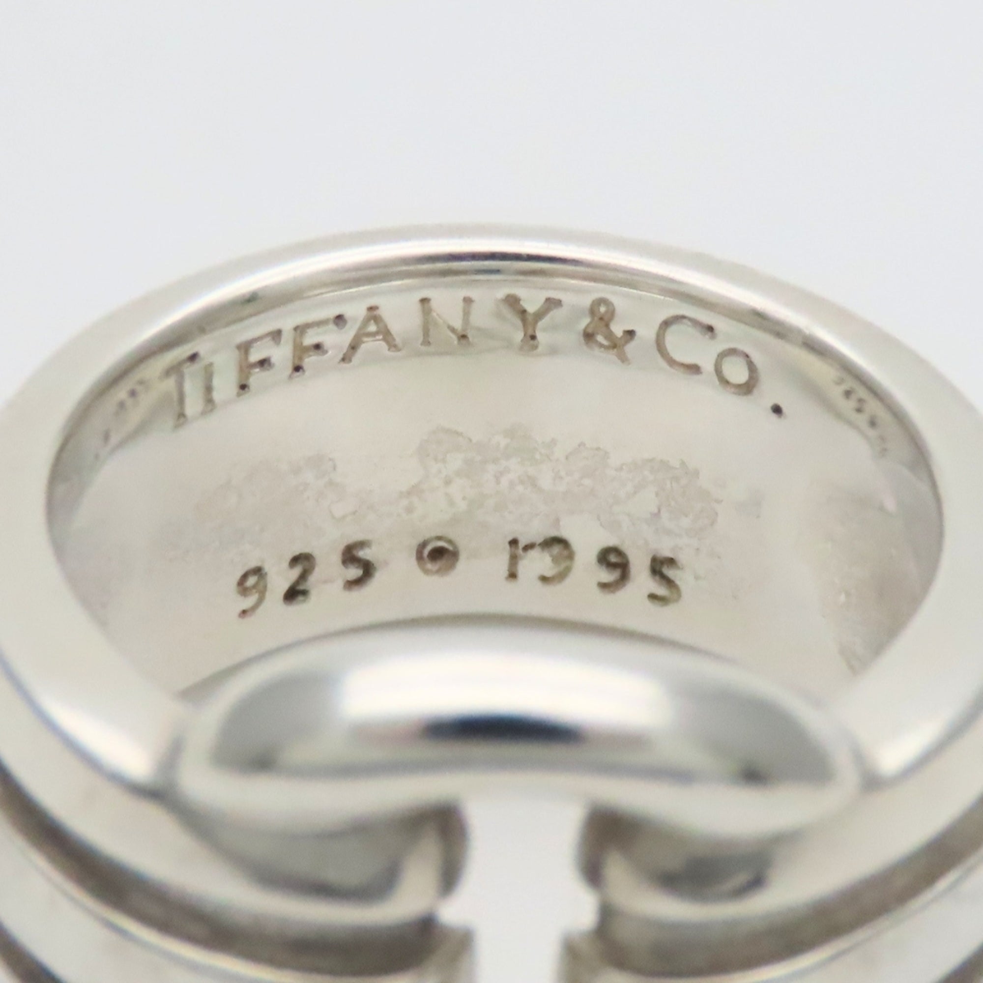 Tiffany Silver Silver 925 Band Ring (Pre-Owned)