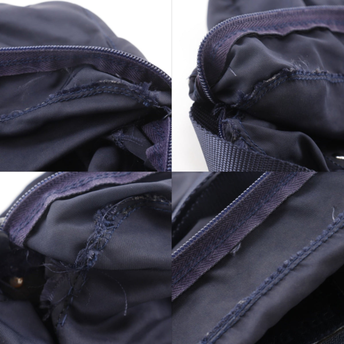Prada Navy Nylon Shoulder Bag (Pre-Owned)