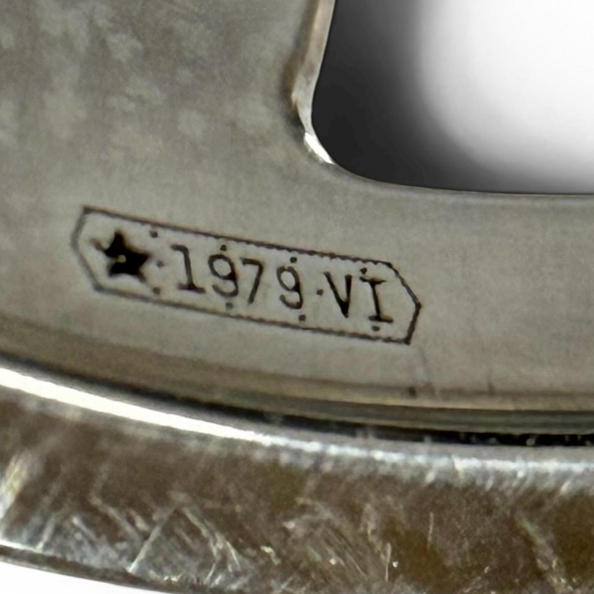 Hermes Silver Silver 925 Band Ring (Pre-Owned)
