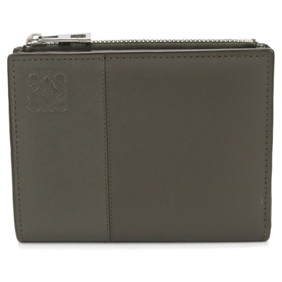 Loewe Khaki Leather Wallet (Bi-Fold) (Pre-Owned)