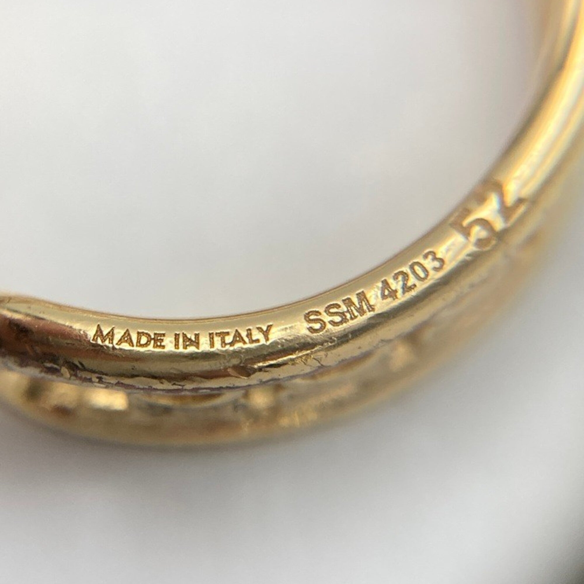 Celine Gold Metal Band Ring (Pre-Owned)