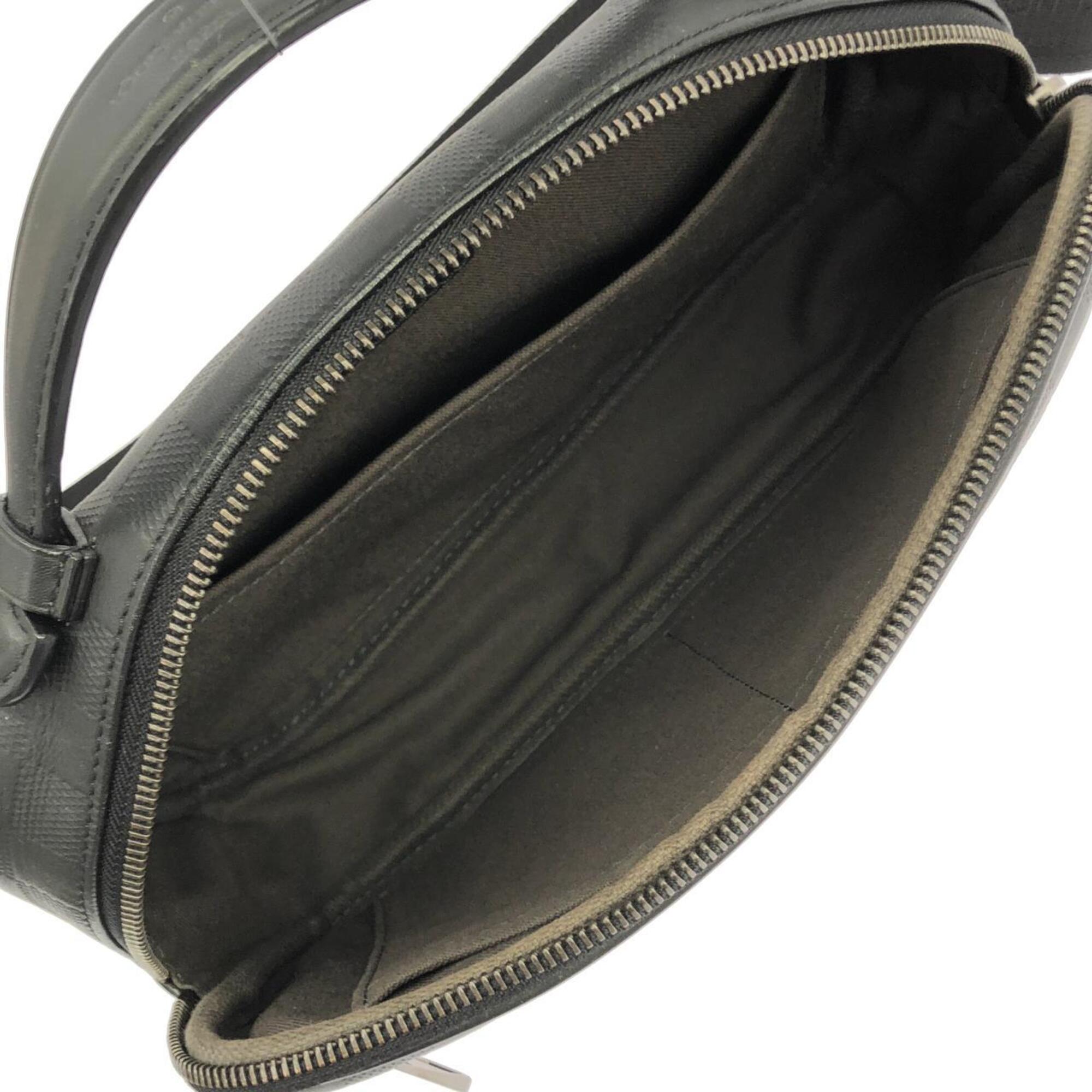 Louis Vuitton Black Leather Shoulder Bag (Pre-Owned)