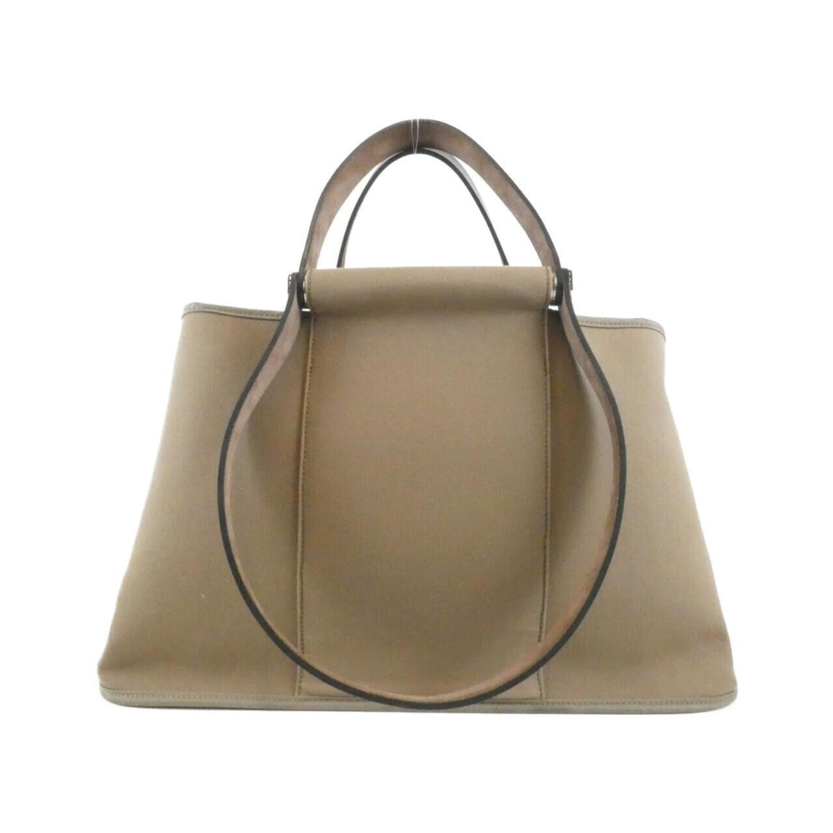 Hermes Ebene Etoupe Gray Toile Officier Handbag (Pre-Owned)