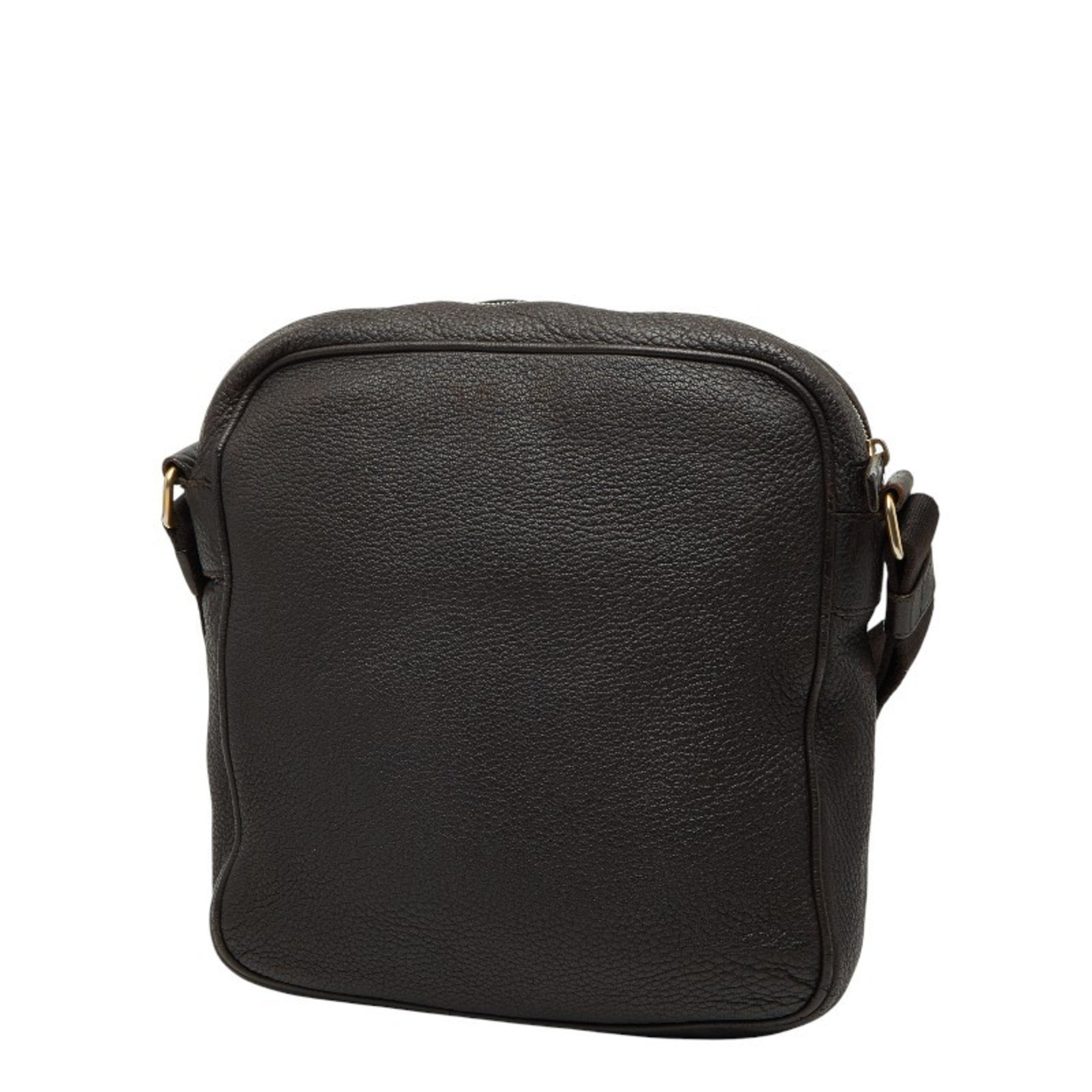 Prada Brown Leather Shoulder Bag (Pre-Owned)